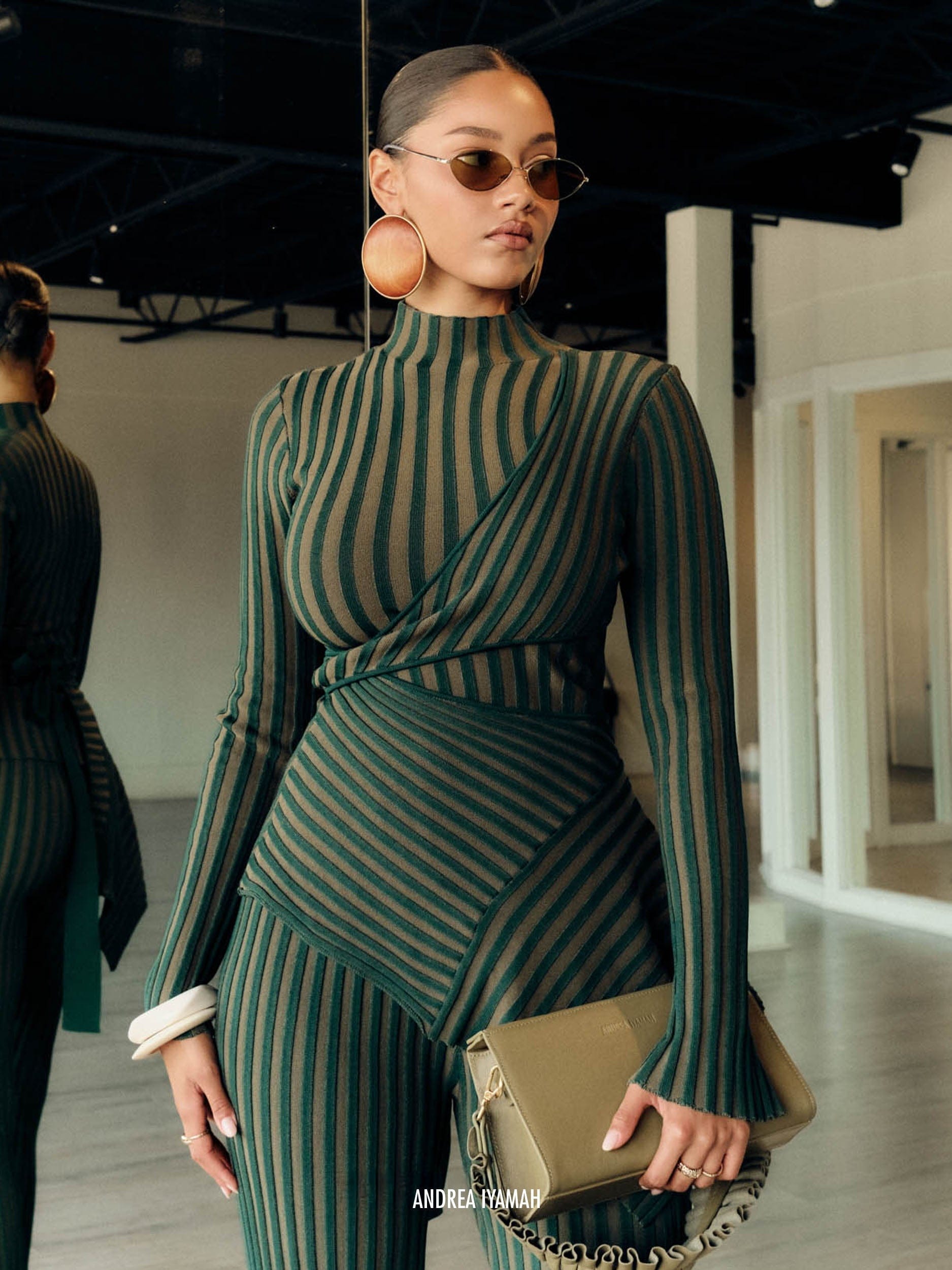 AYO KNIT TOP - GREEN made by Andrea Iyamah