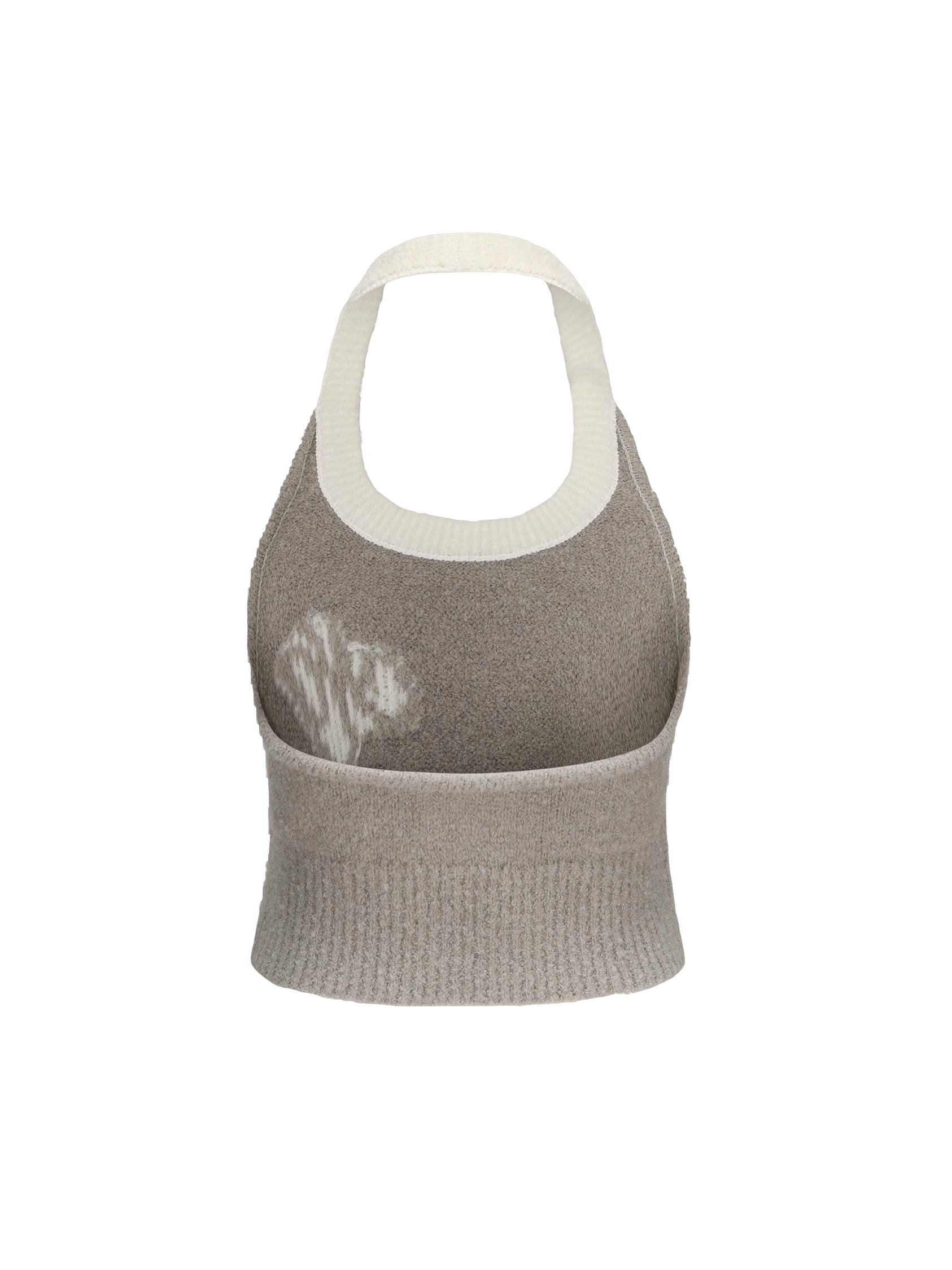 Macie Knit Halter Top (Grey) (Final Sale) in Grey made by Nana Jacqueline