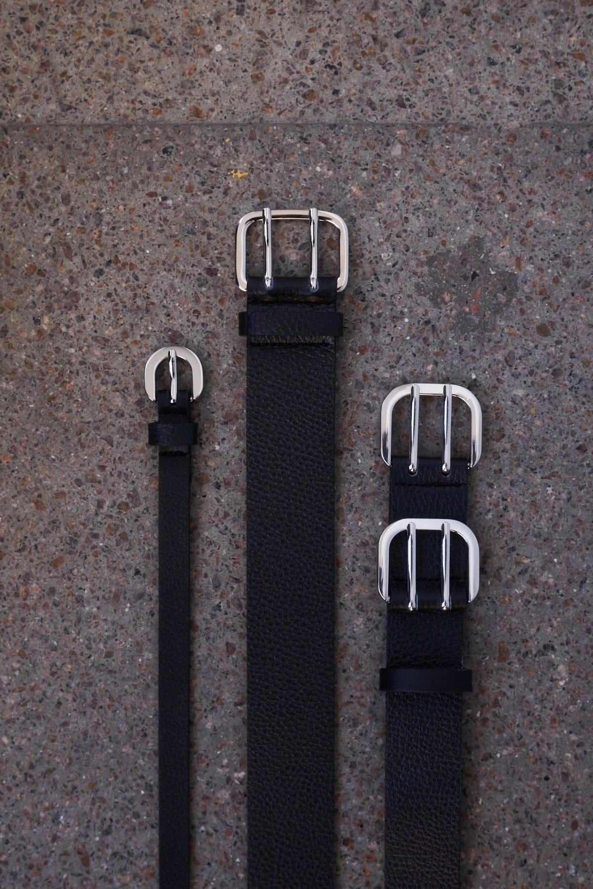 Double Buckle Belt - Black made by HERSKIND