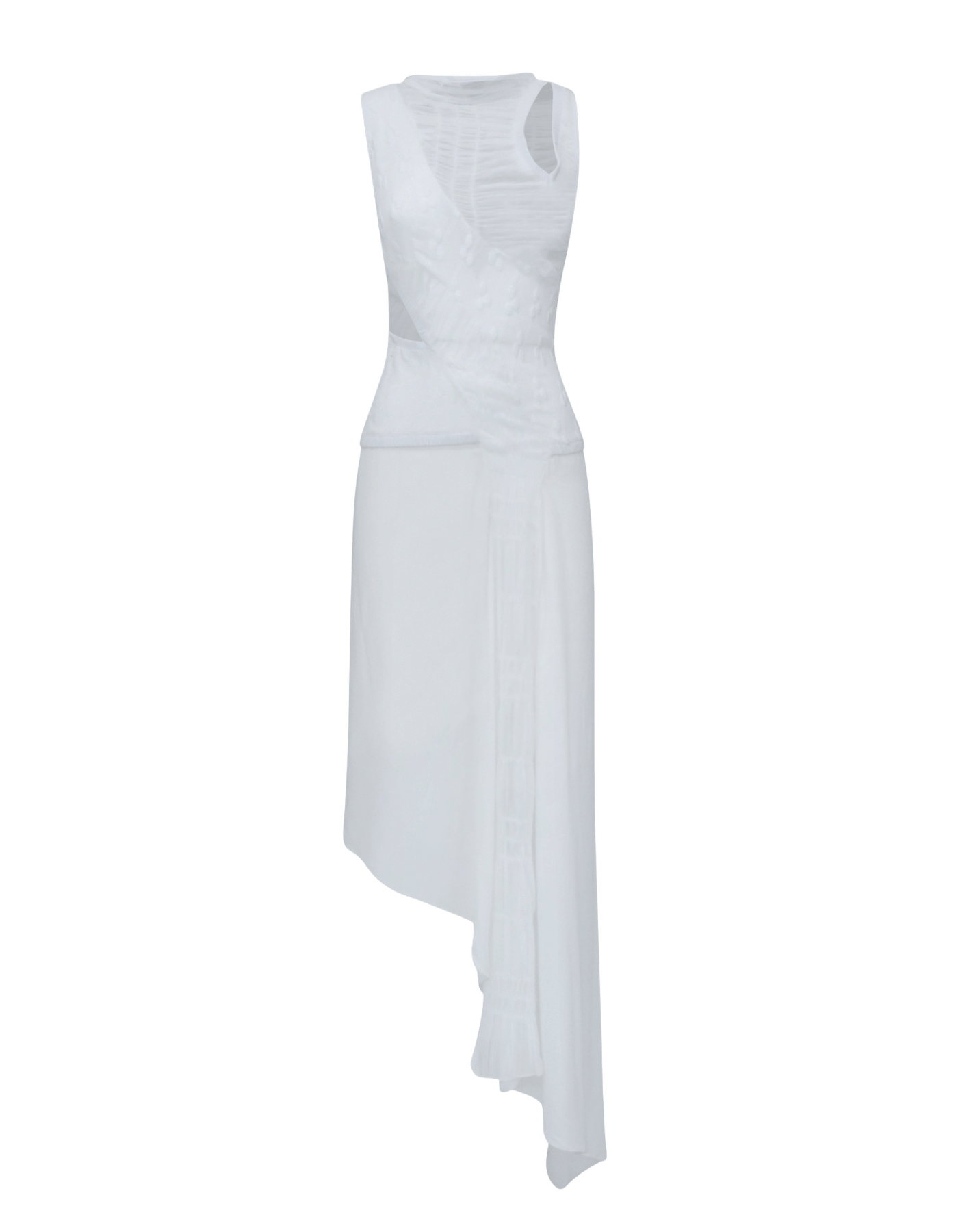 MOLKA White Midi Dress made by MAET