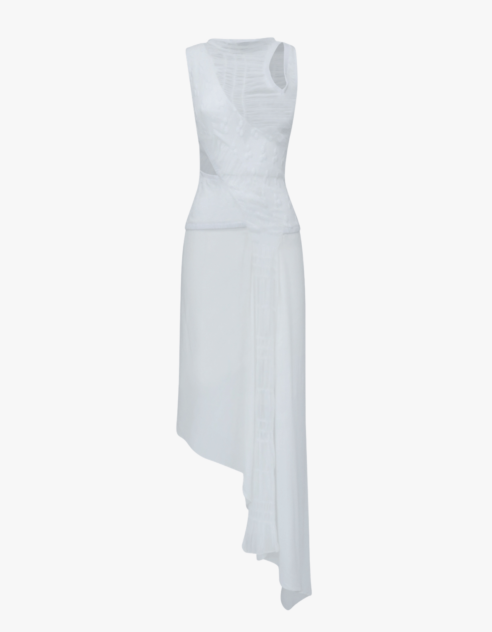 MOLKA White Midi Dress made by MAET