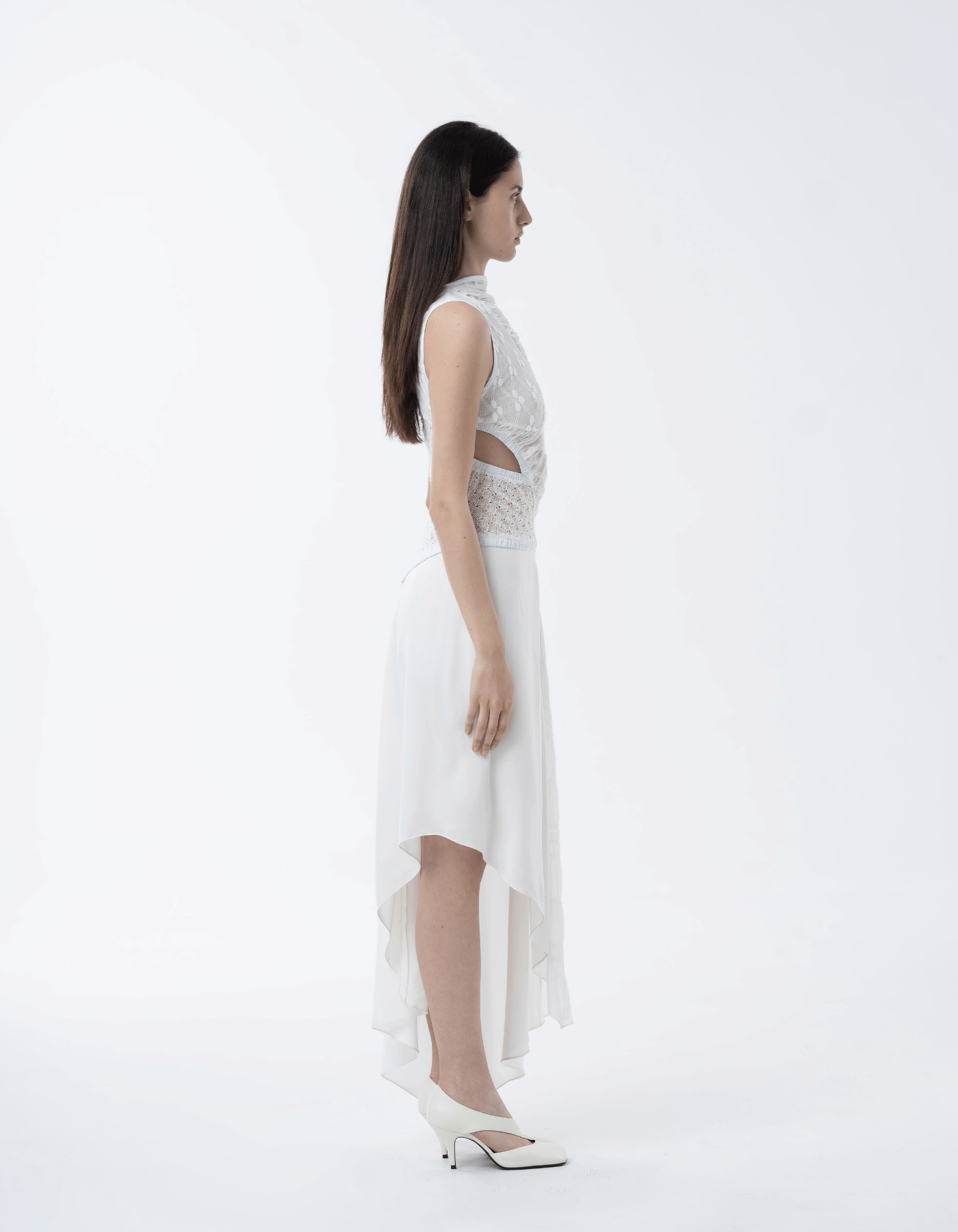 MOLKA White Midi Dress made by MAET