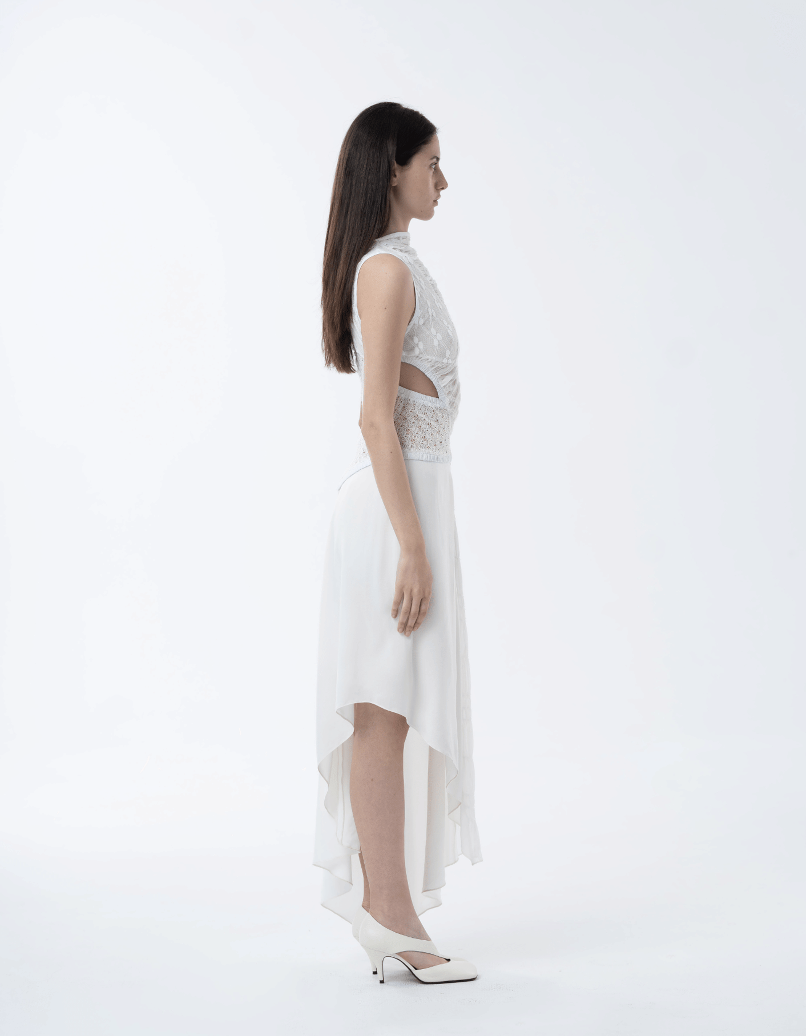 MOLKA White Midi Dress made by MAET