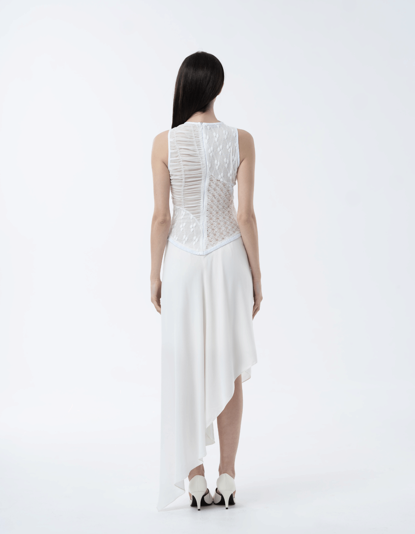 MOLKA White Midi Dress made by MAET