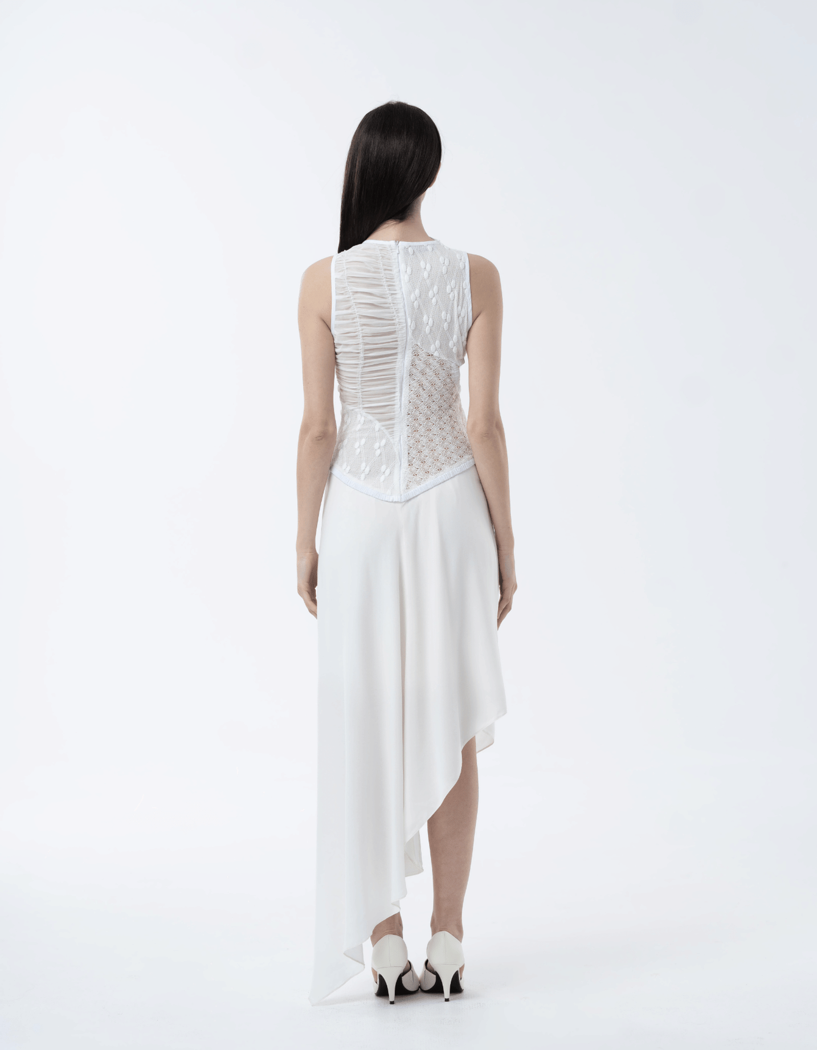 MOLKA White Midi Dress made by MAET