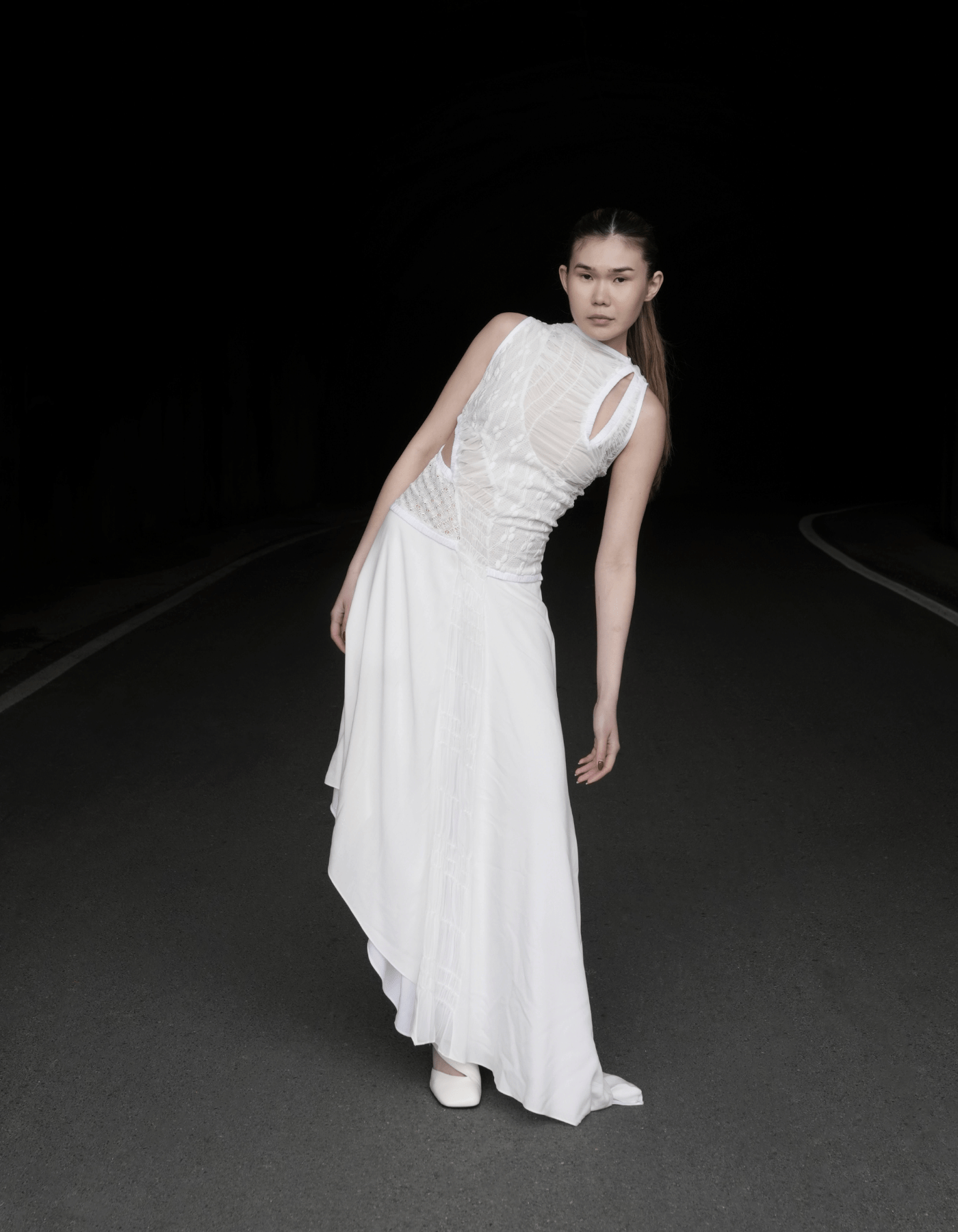 MOLKA White Midi Dress made by MAET