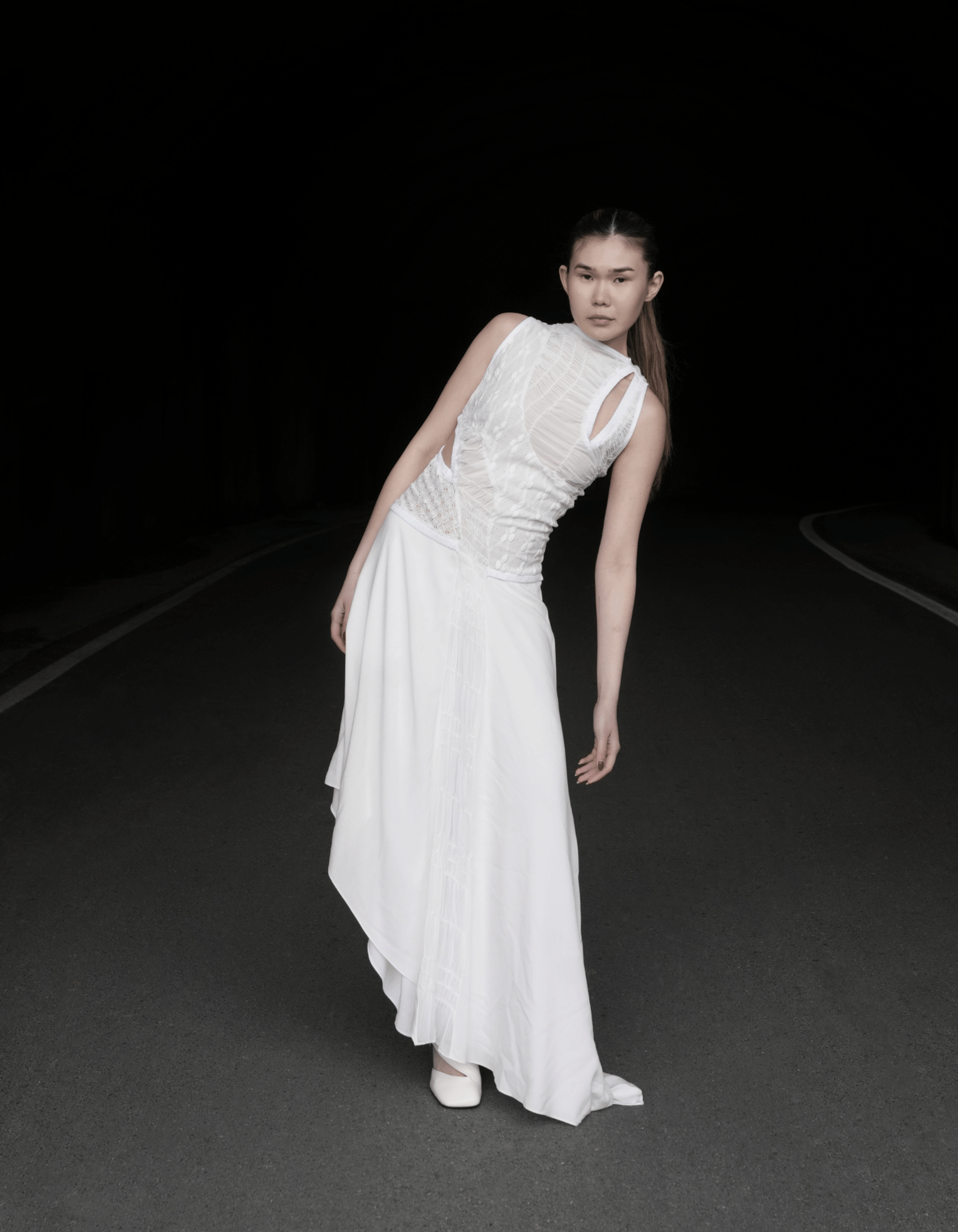 MOLKA White Midi Dress made by MAET