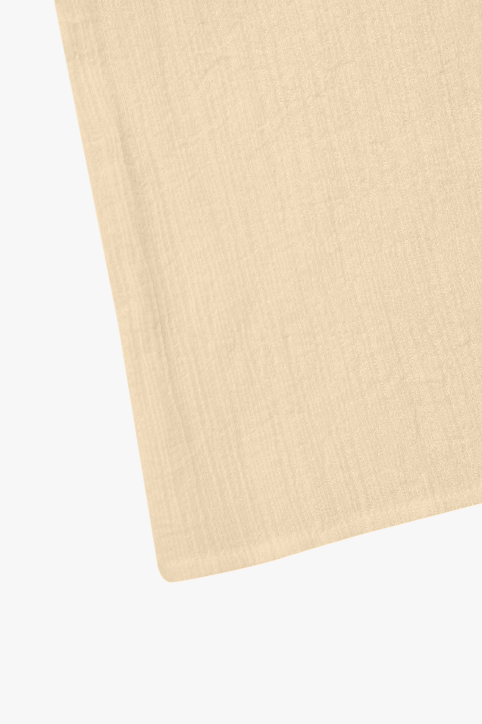 YELLOW WRINKLED TEXTURE COTTON MINI DRESS made by YIBRI