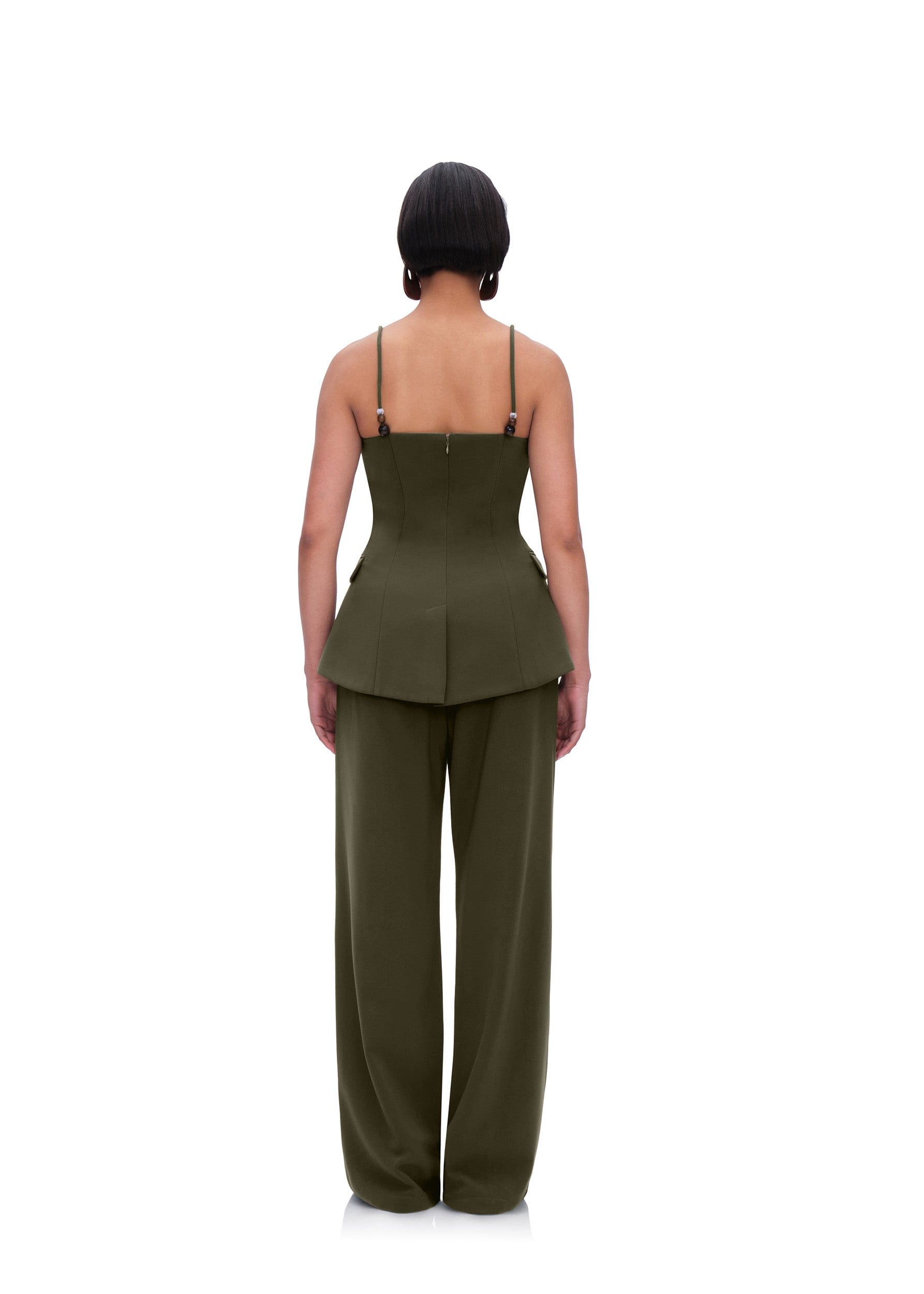 UTA PANTS - OLIVE made by Andrea Iyamah