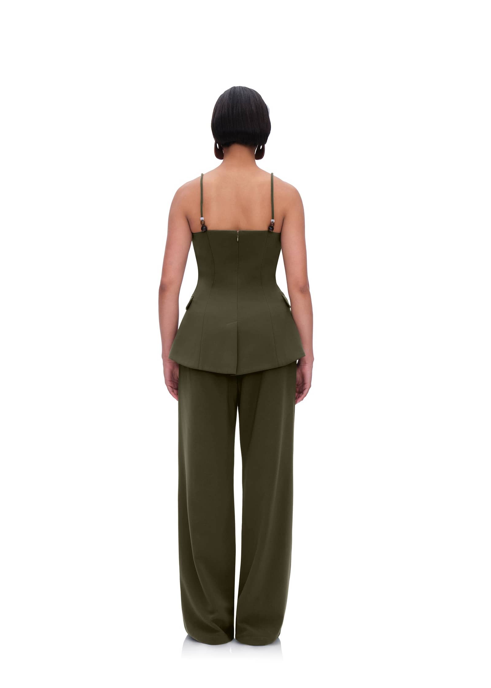 UTA PANTS - OLIVE made by Andrea Iyamah