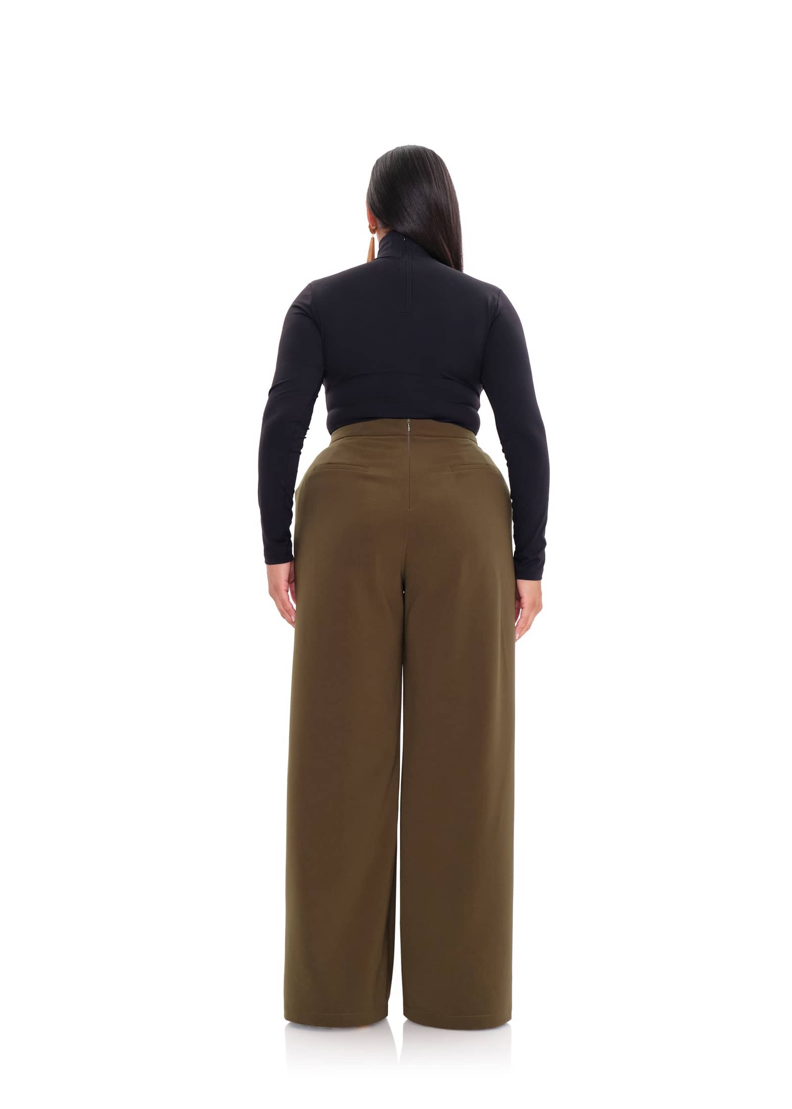 UTA PANTS - OLIVE made by Andrea Iyamah