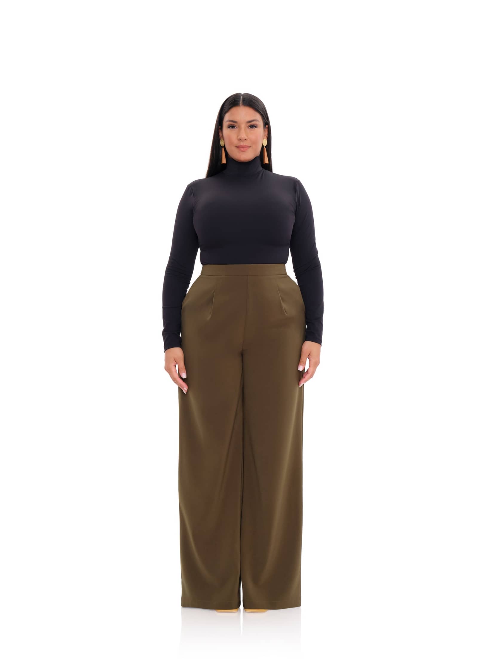 UTA PANTS - OLIVE made by Andrea Iyamah