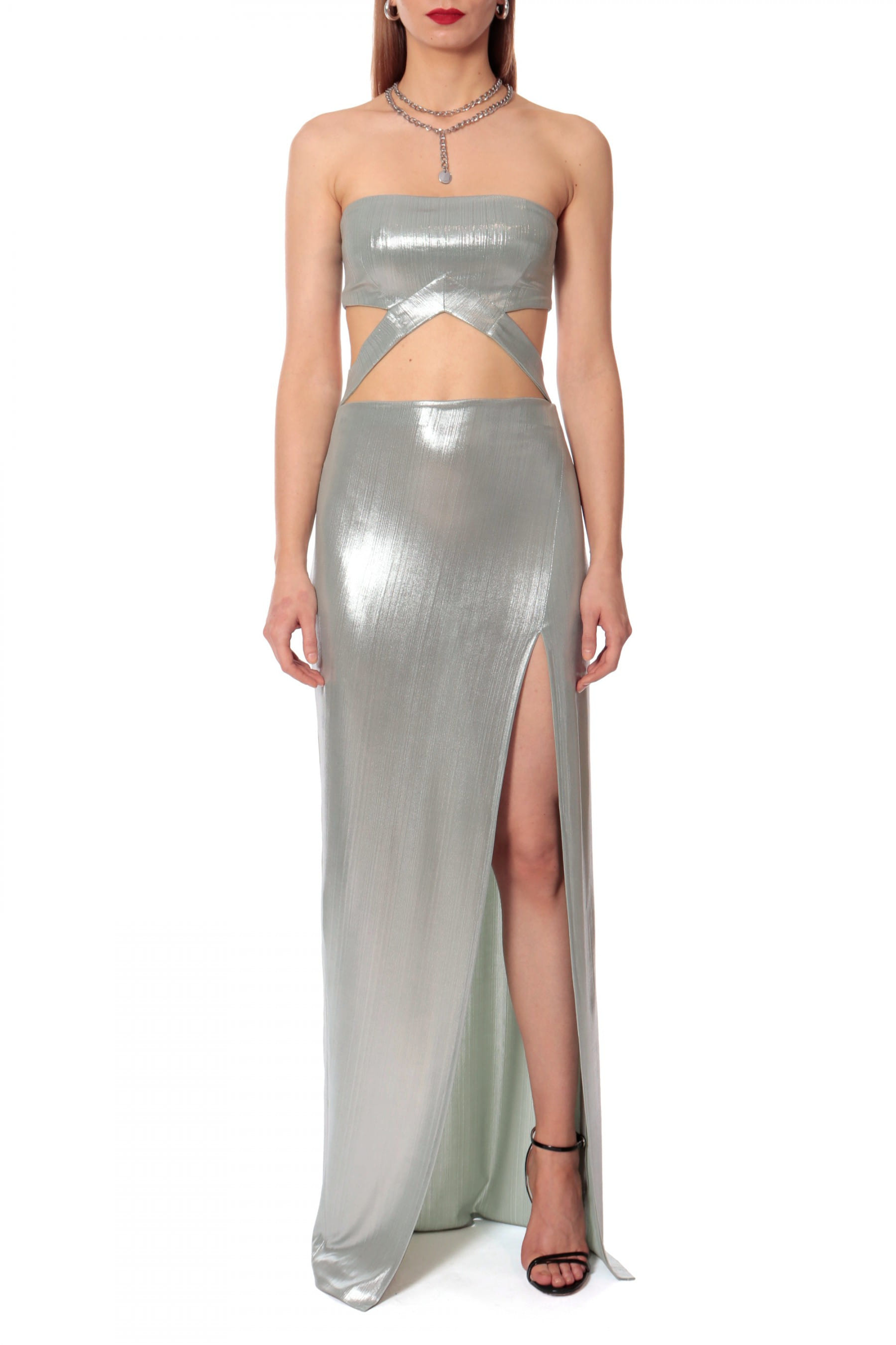 Dress Sidney Silver Sage made by HALEWSKI