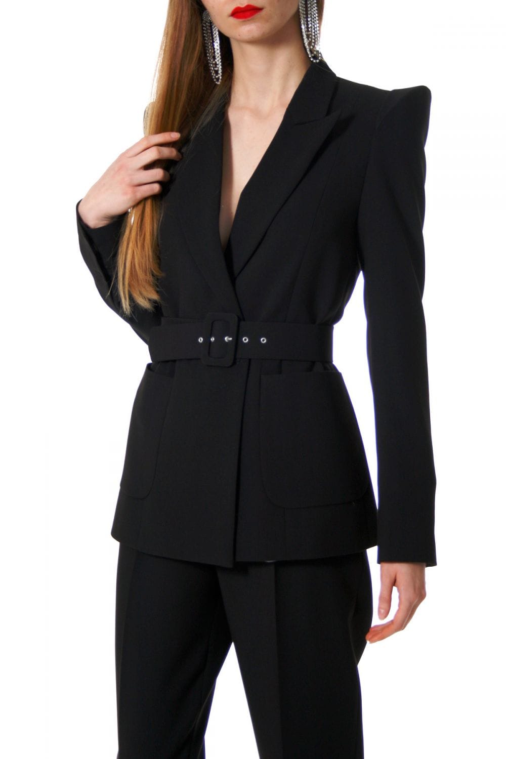 Blazer Samantha Total Eclipse in Black made by HALEWSKI
