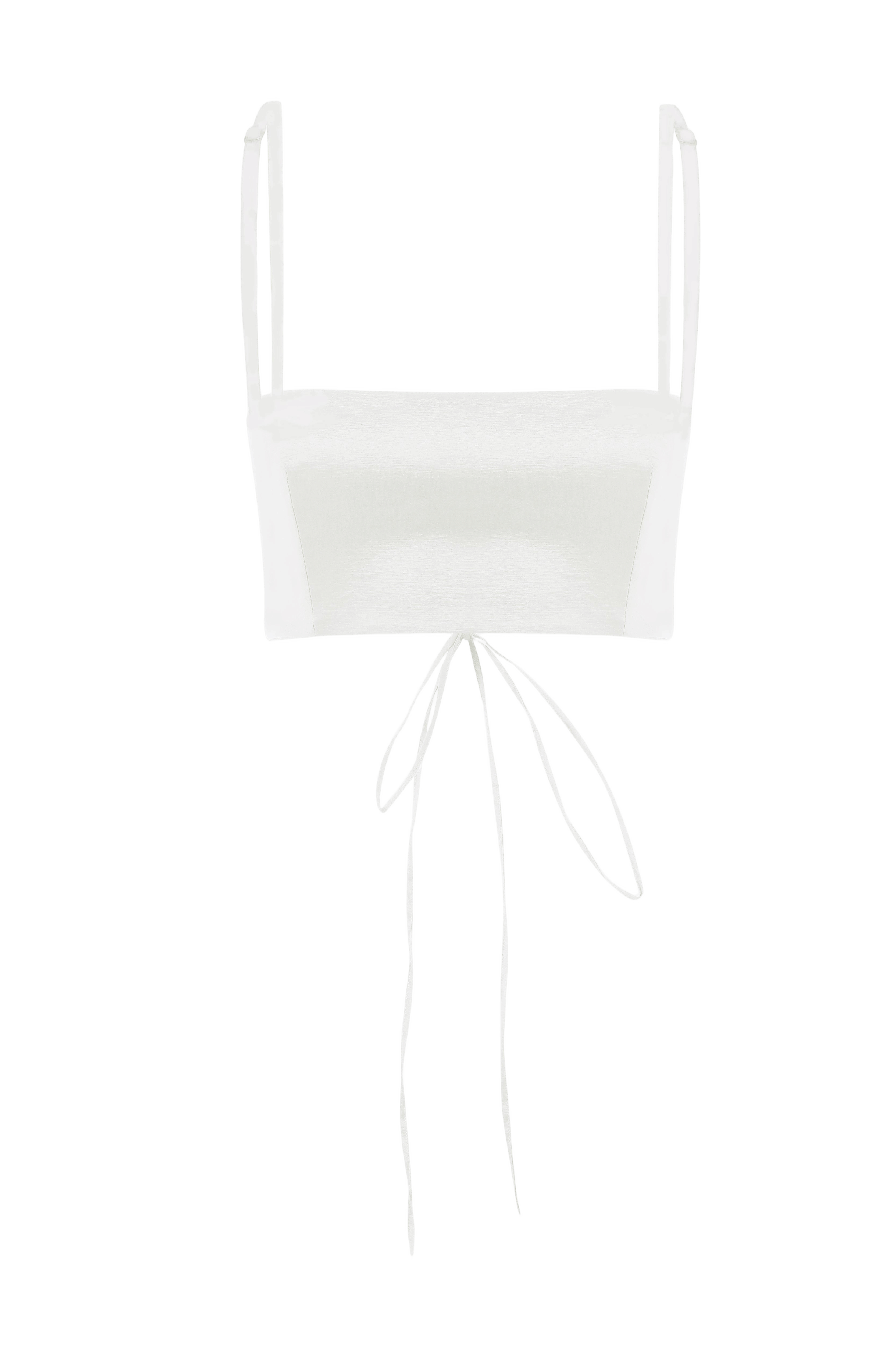 Lalia Crepe Top In Blanche made by Nazli Ceren