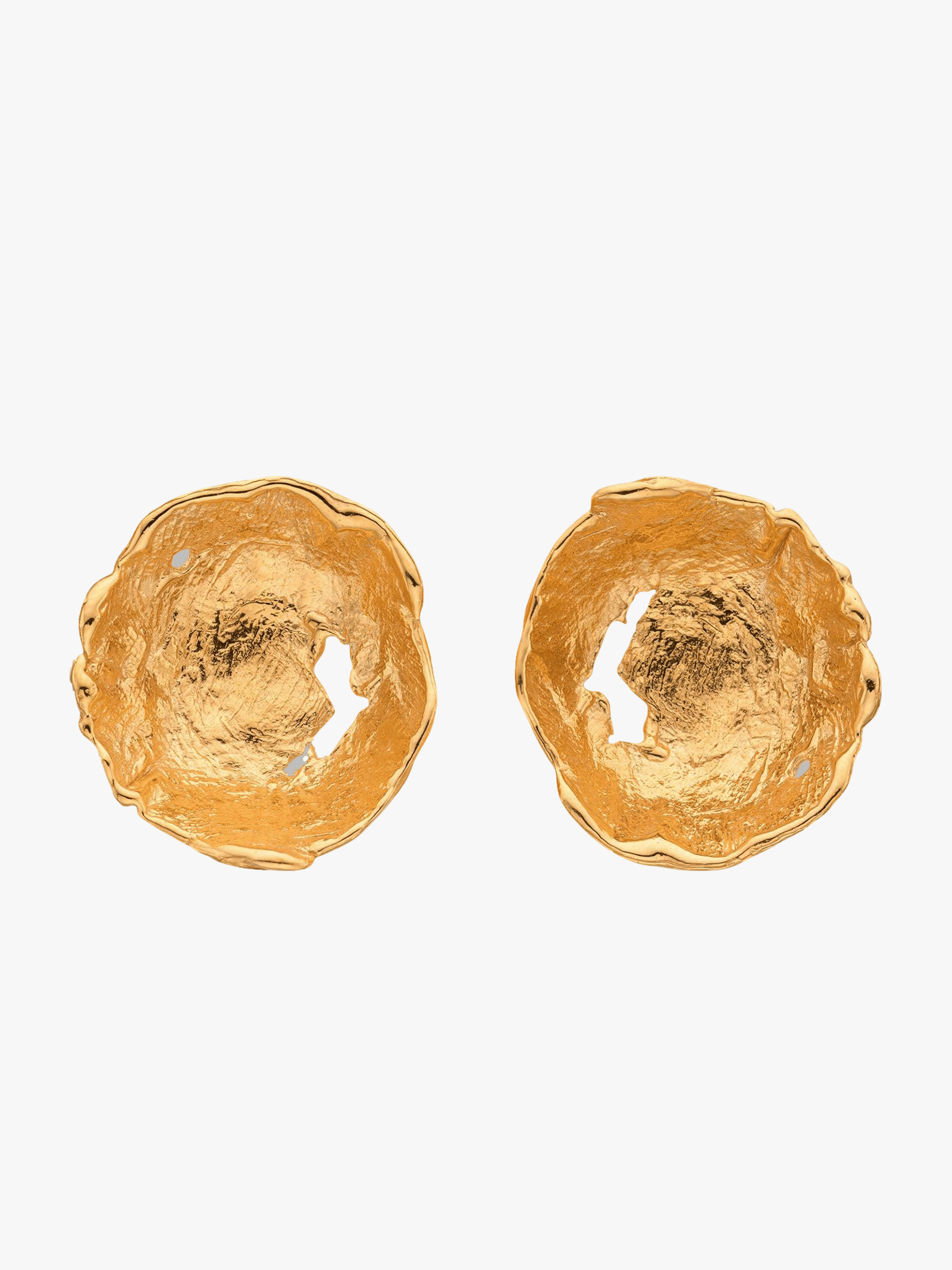 Vacation Sun Earrings Gold in Gold made by Eva Remenyi