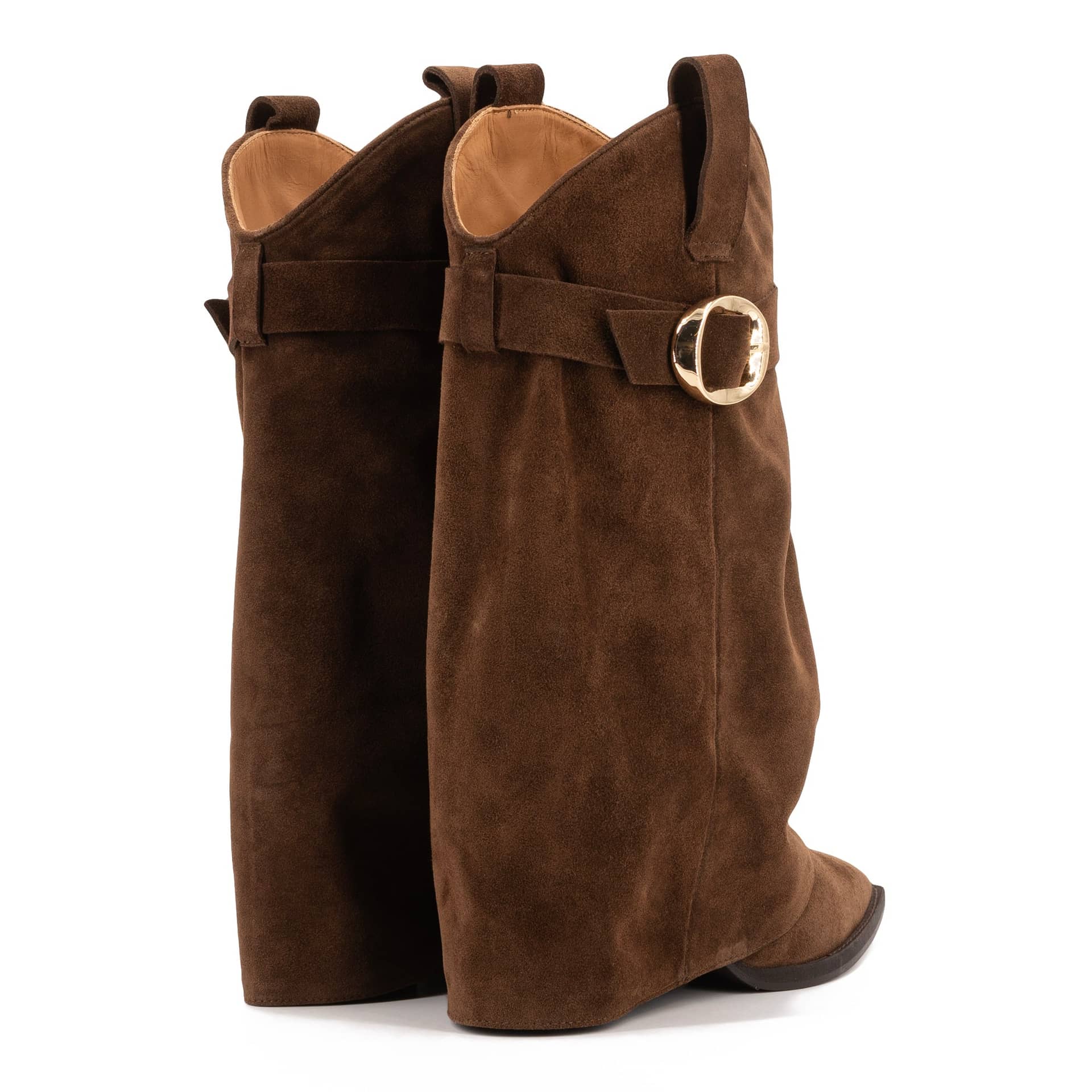 FOLK BROWN BOOTS made by Toral