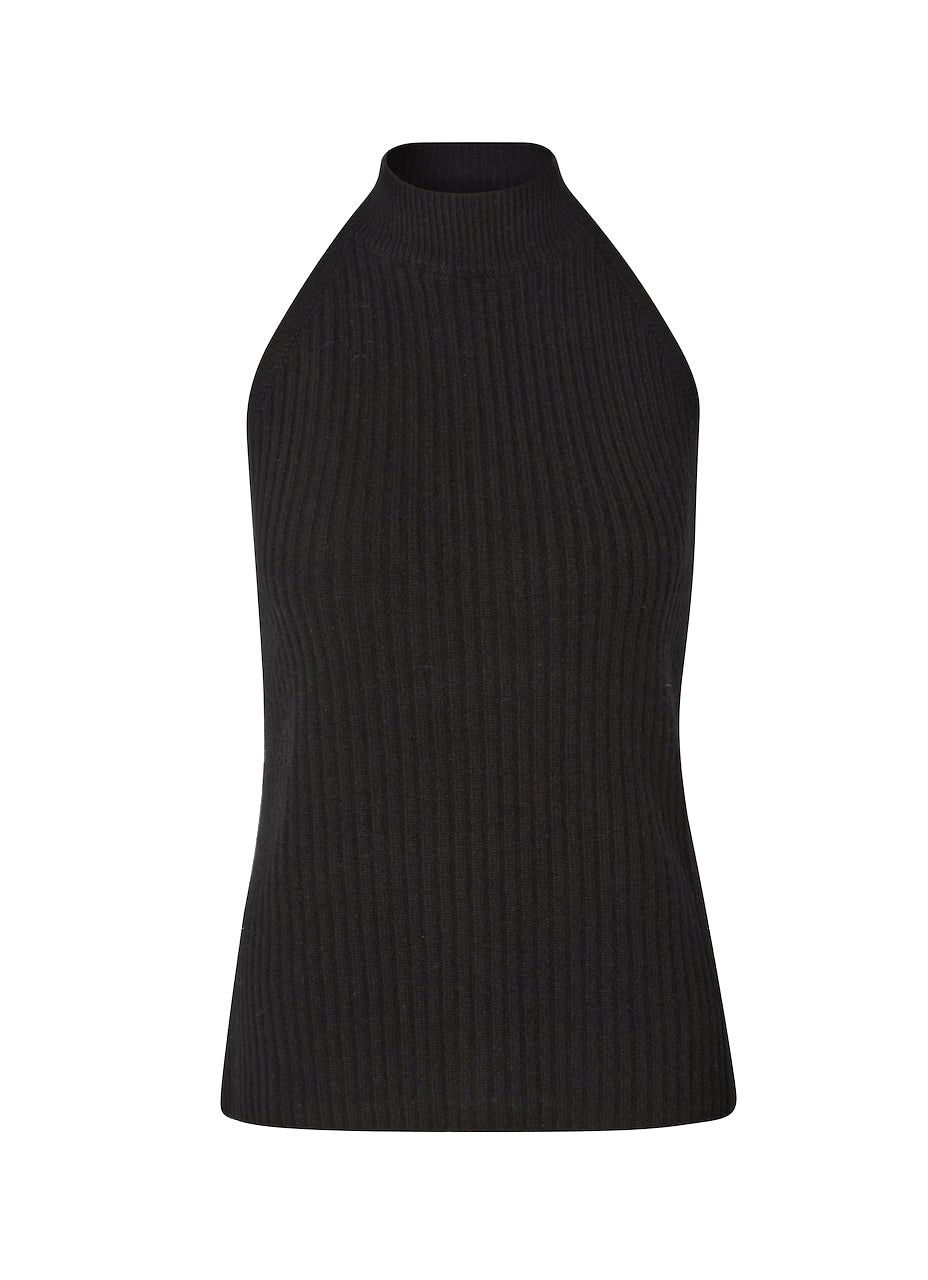 Cashmere halterneck black made by CLOEYS