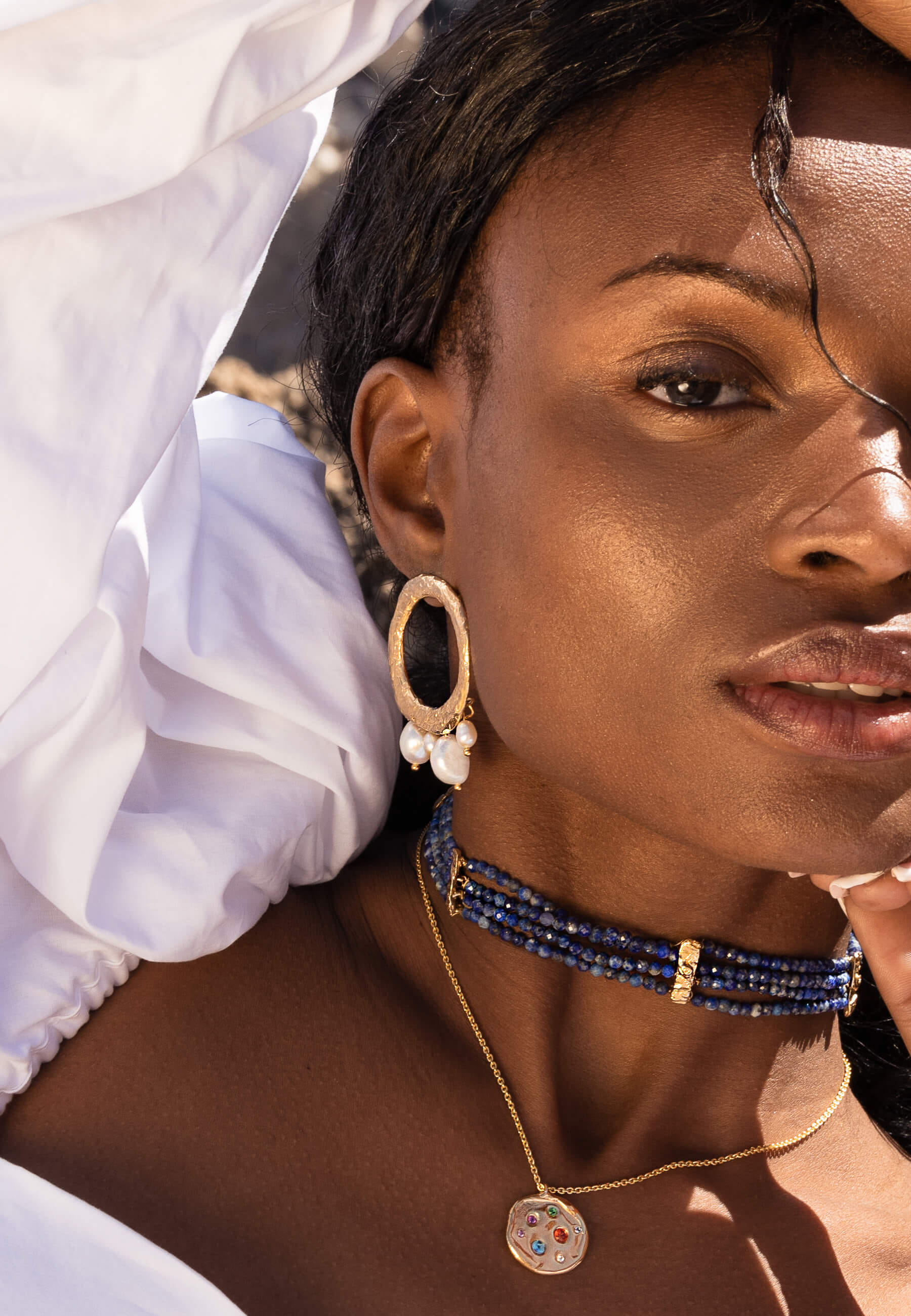 Adara Pearl Earrings made by Lavani Jewels