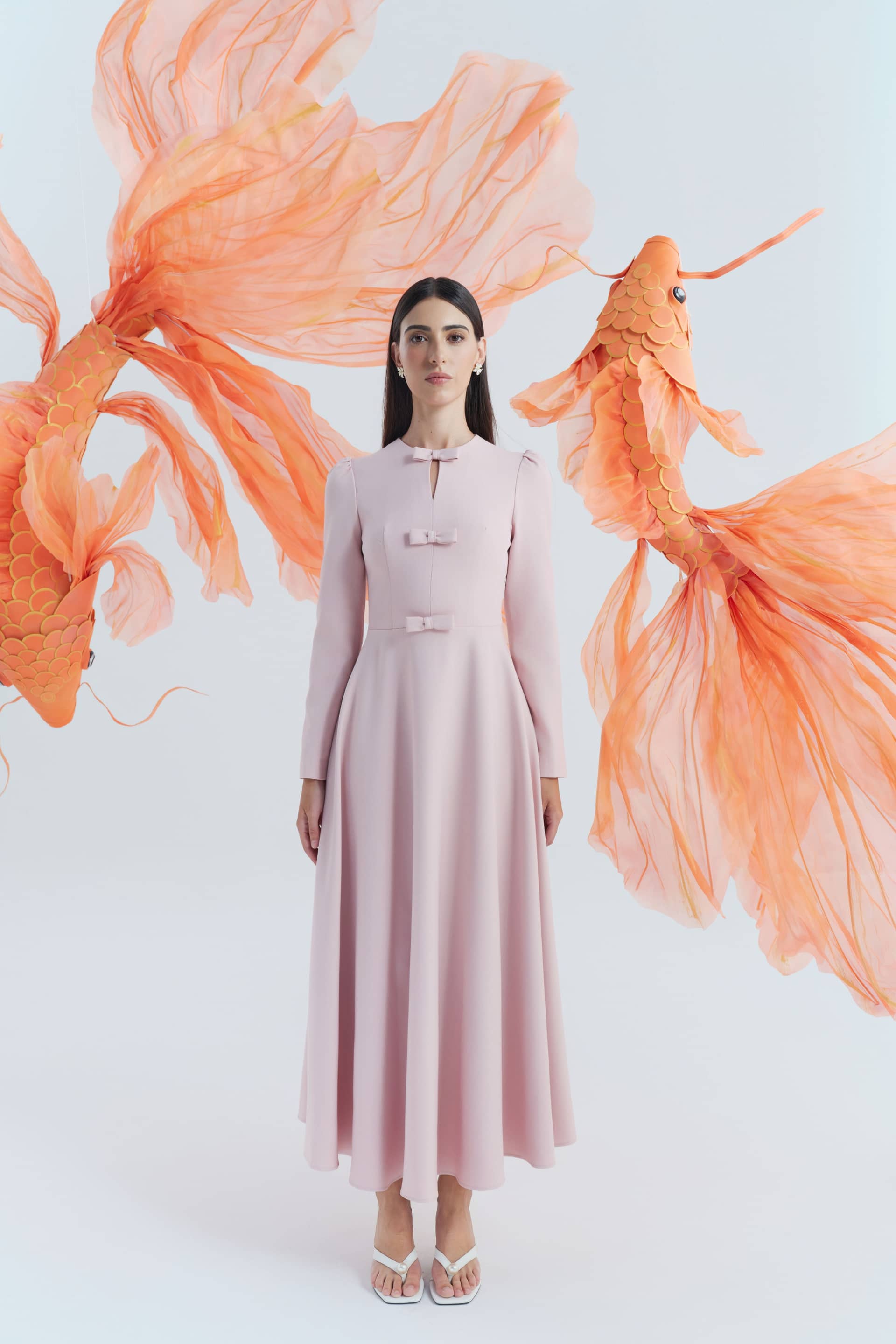 Oxford Loch Dress made by JUSTIN TONG