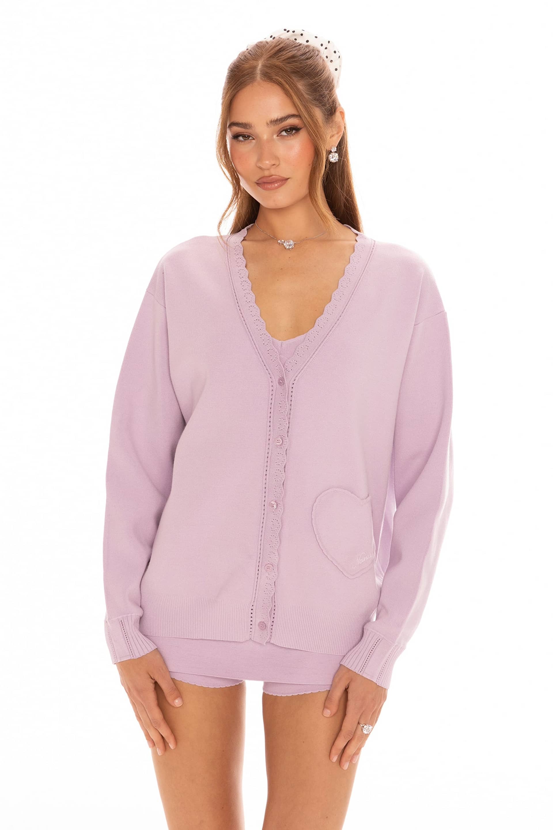 Carrie Cardigan (Purple) made by Nana Jacqueline