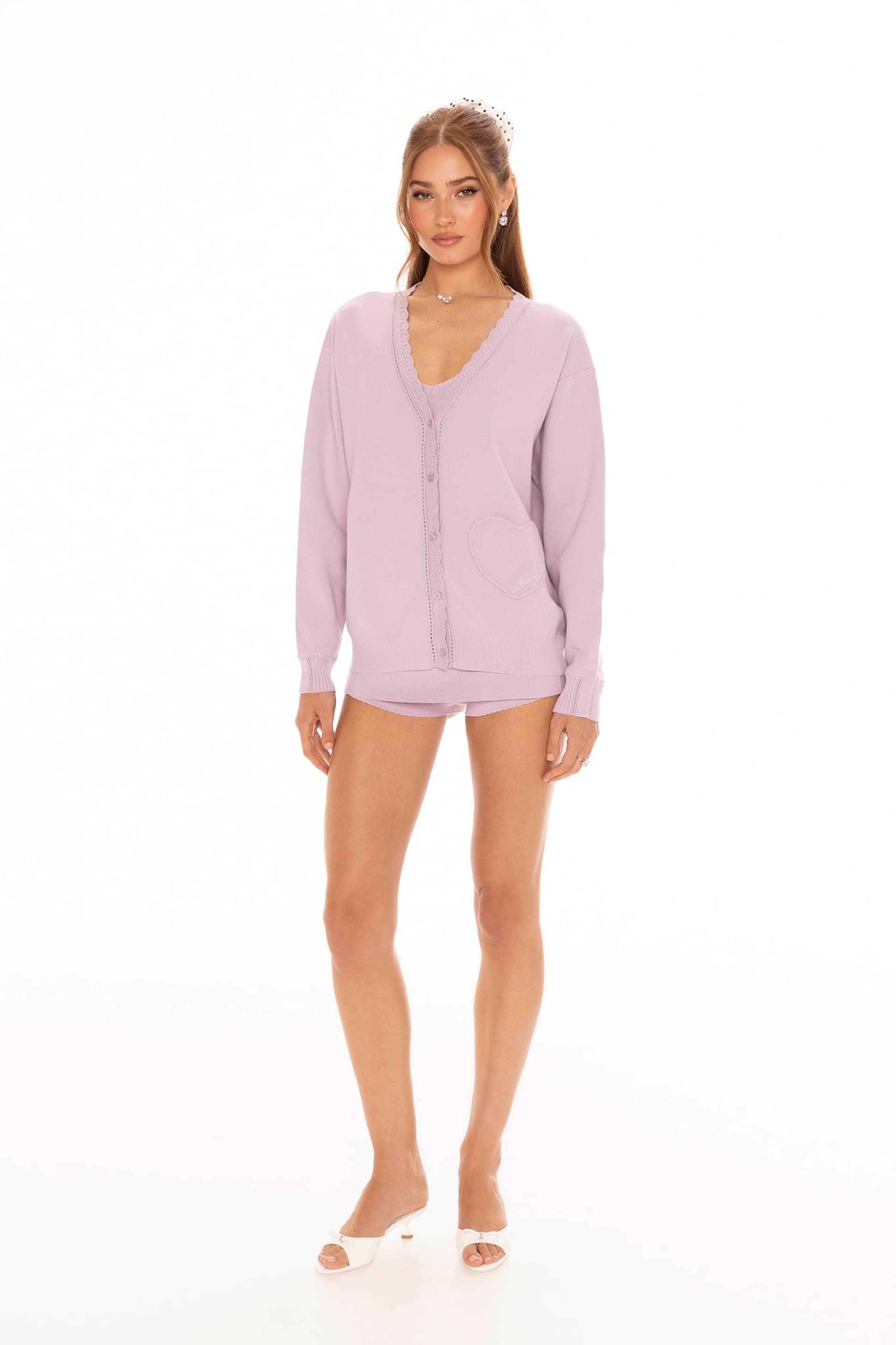 Carrie Cardigan (Purple) made by Nana Jacqueline