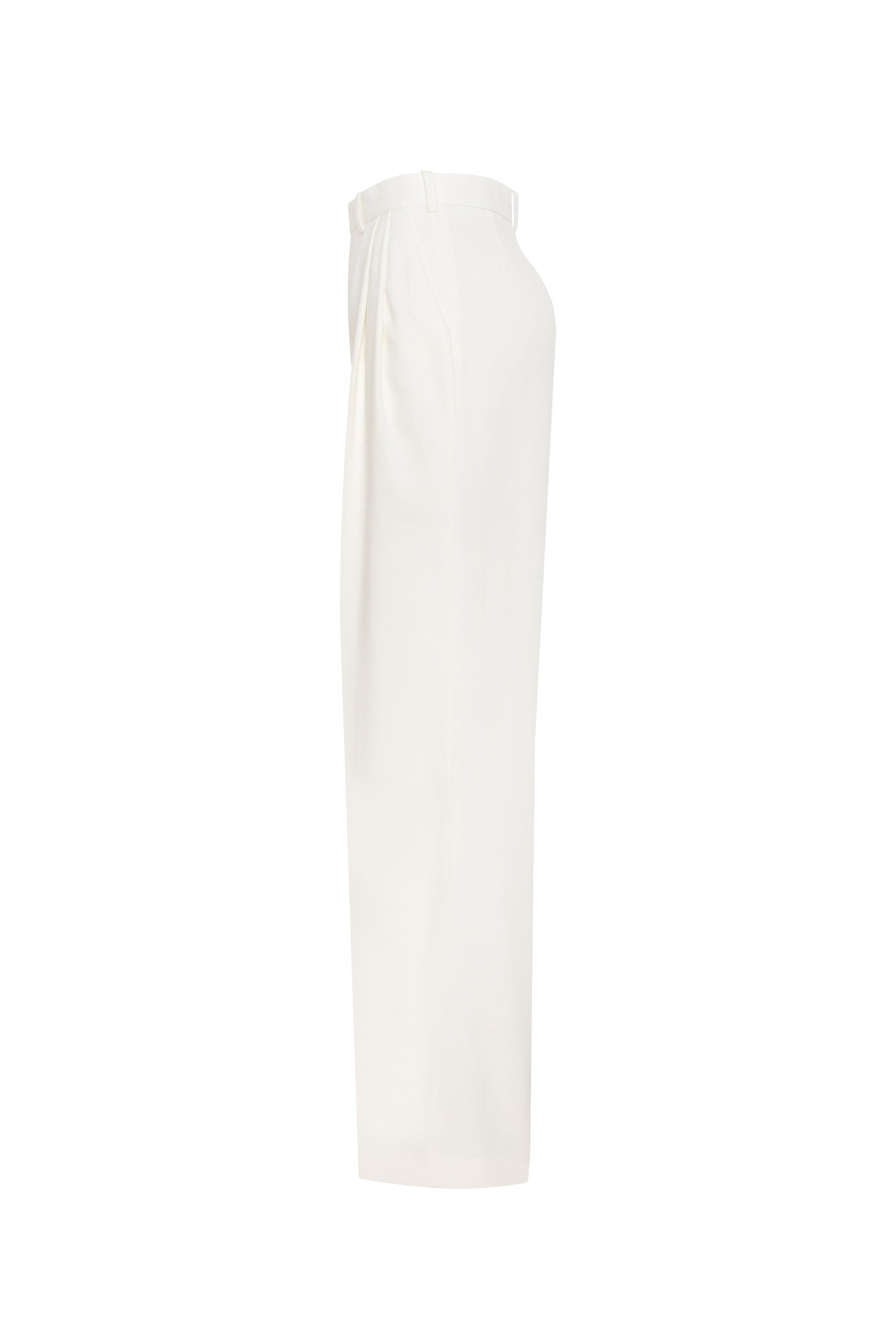 High-rise white suit pants, Xo Xo made by Milla