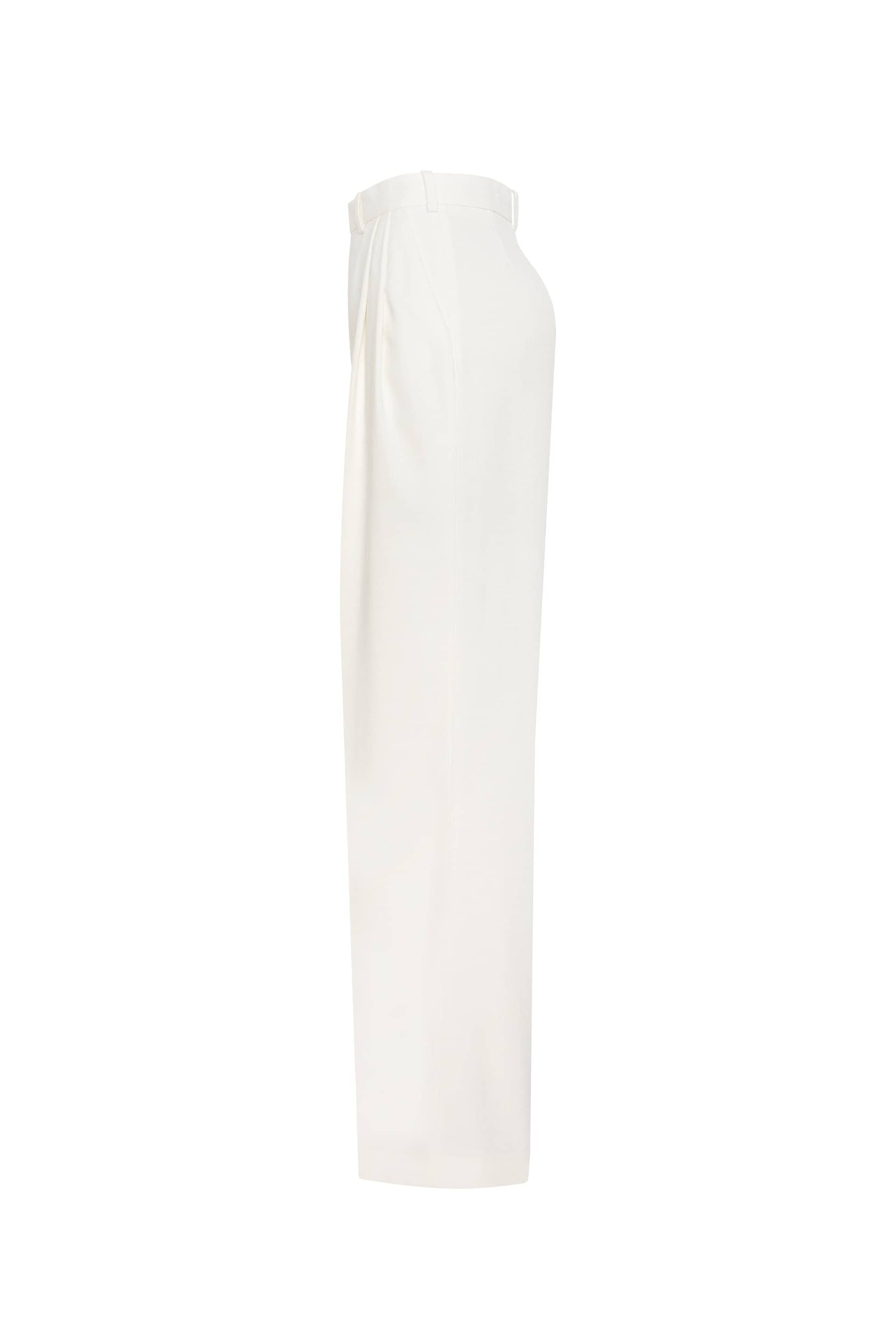 High-rise white suit pants, Xo Xo made by Milla