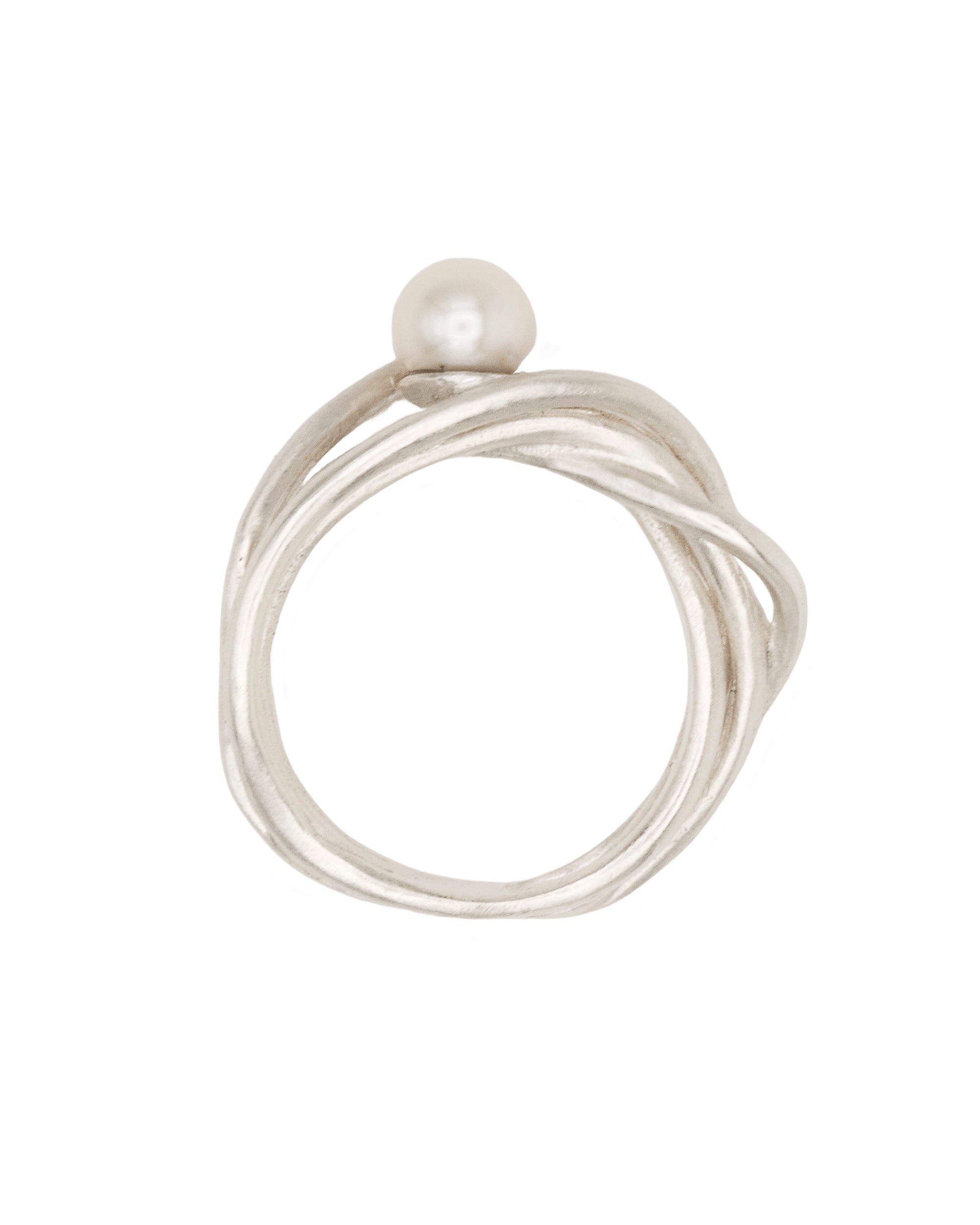 PEROLA LIANA RING SILVER made by Carolina De Barros
