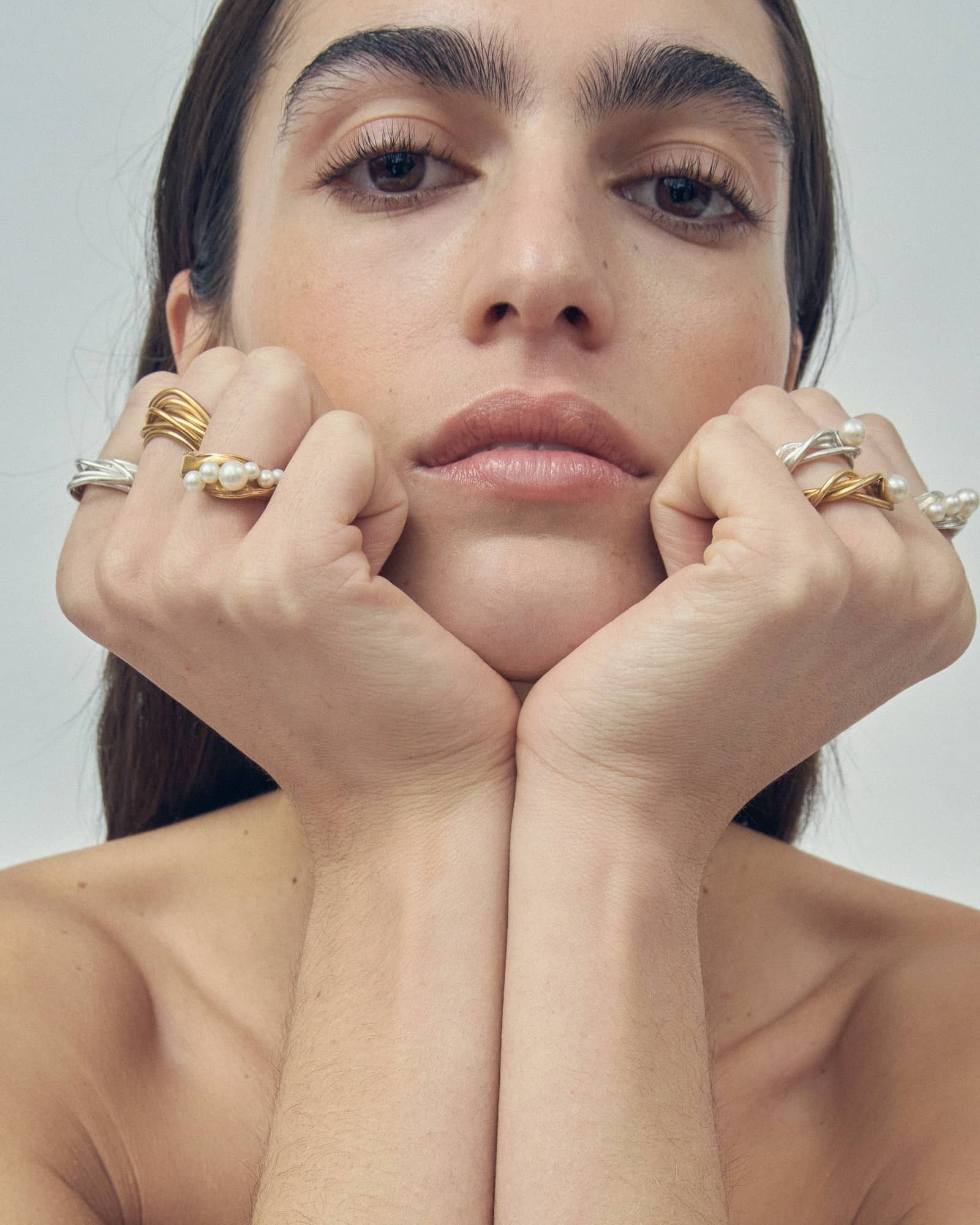 PEROLA LIANA RING SILVER made by Carolina De Barros