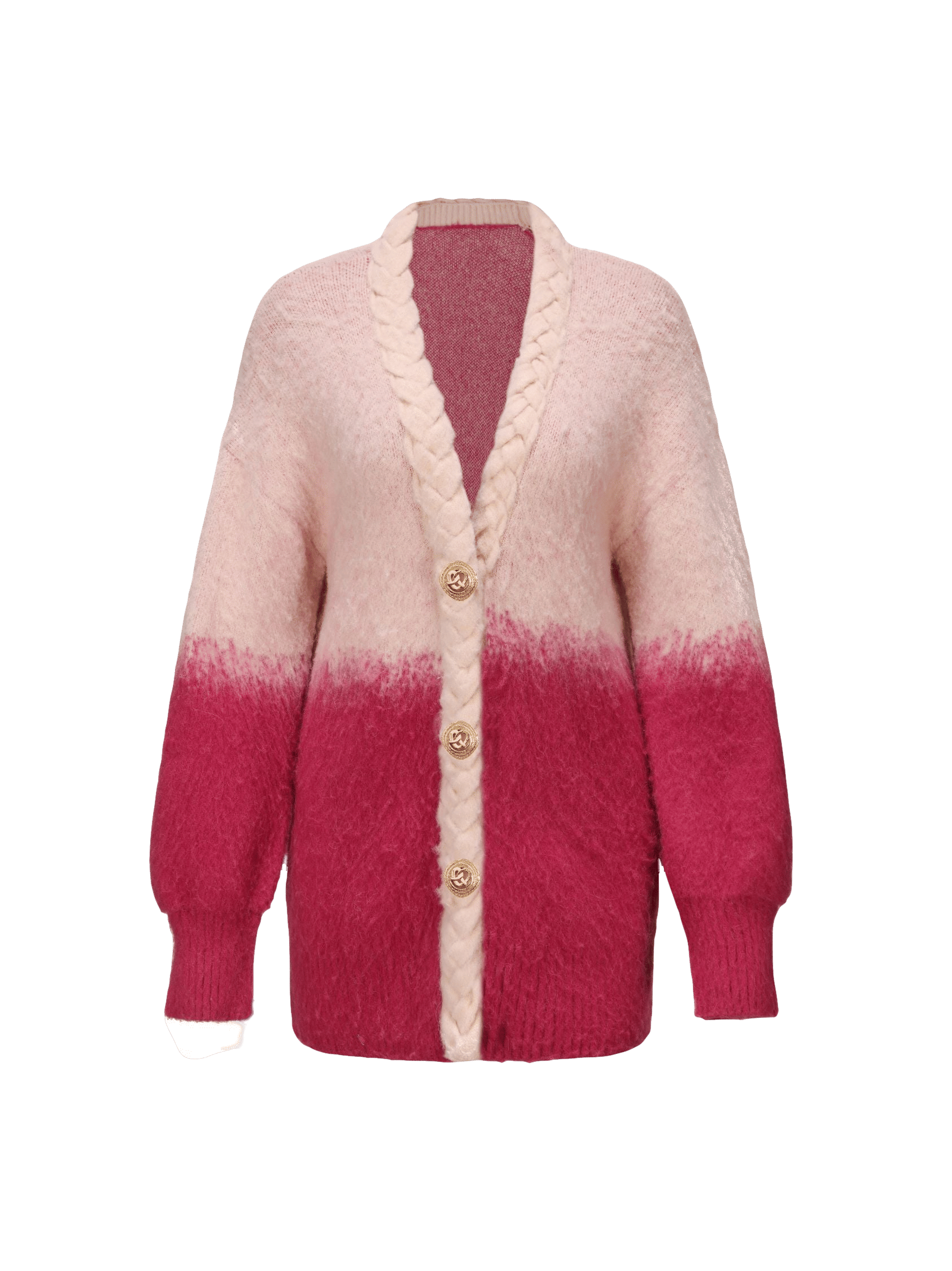 Daphne Diamond Knit Cardigan (Pink) in Pink made by Nana Jacqueline