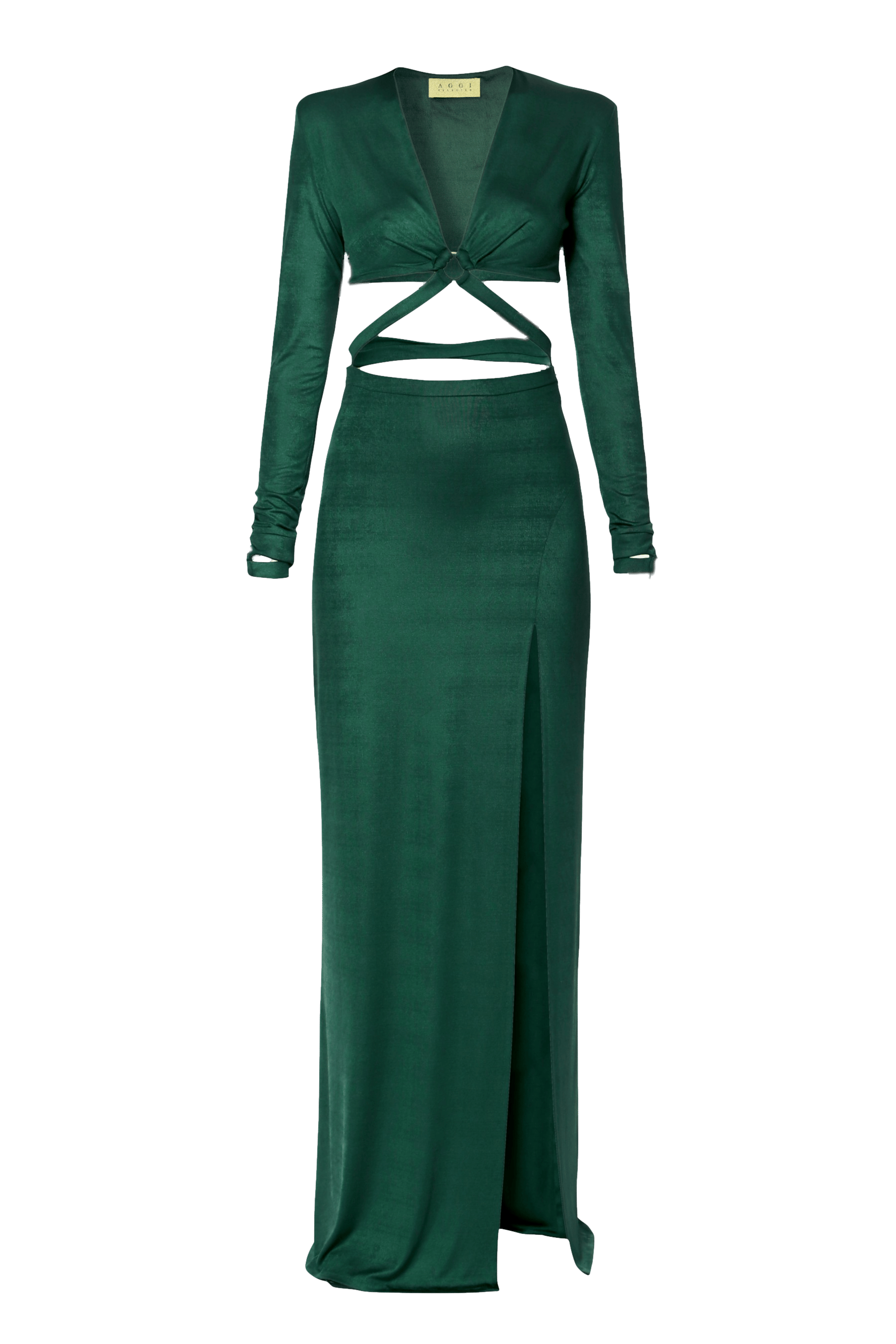 Dress Cassandra Deep Green made by HALEWSKI