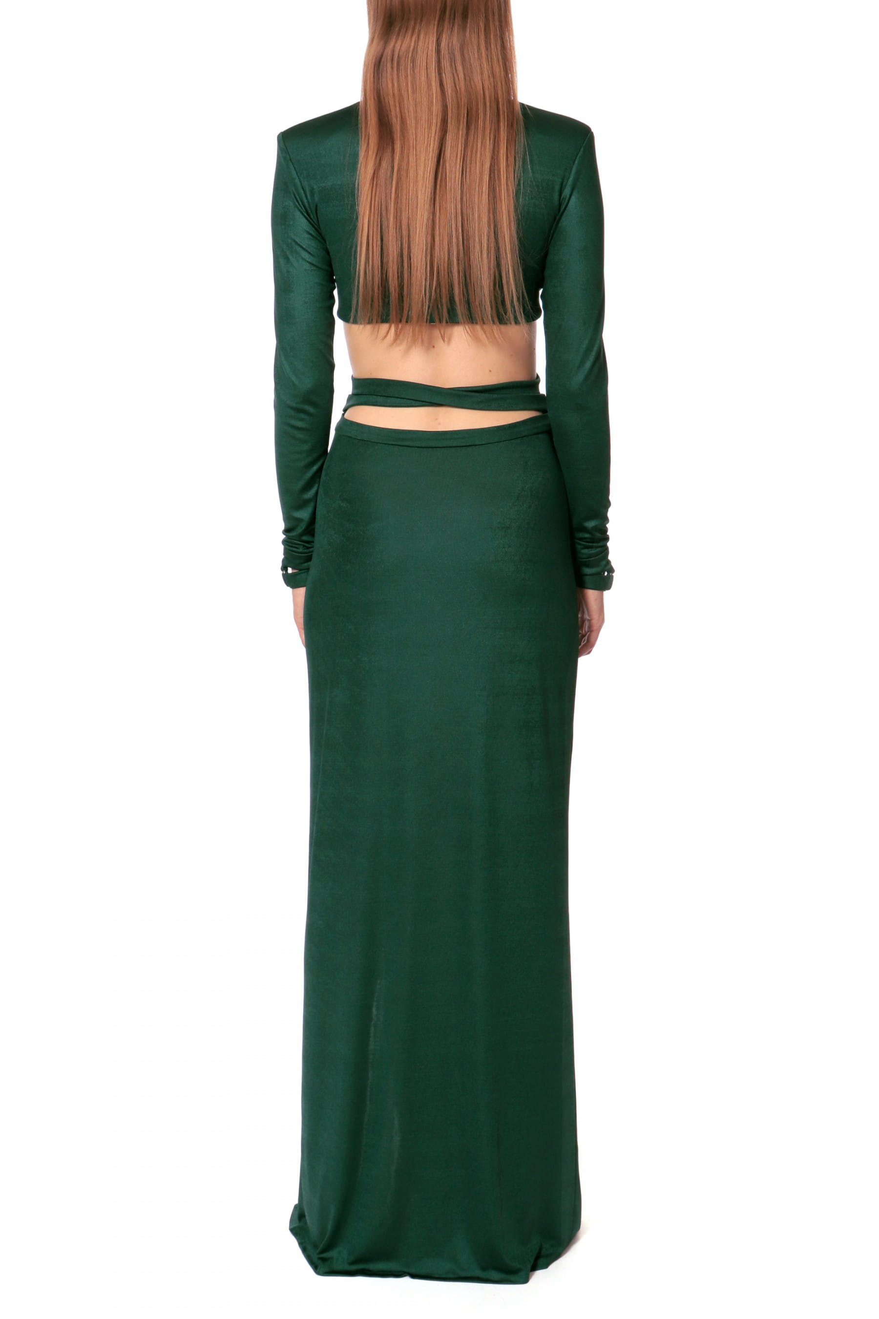 Dress Cassandra Deep Green made by HALEWSKI