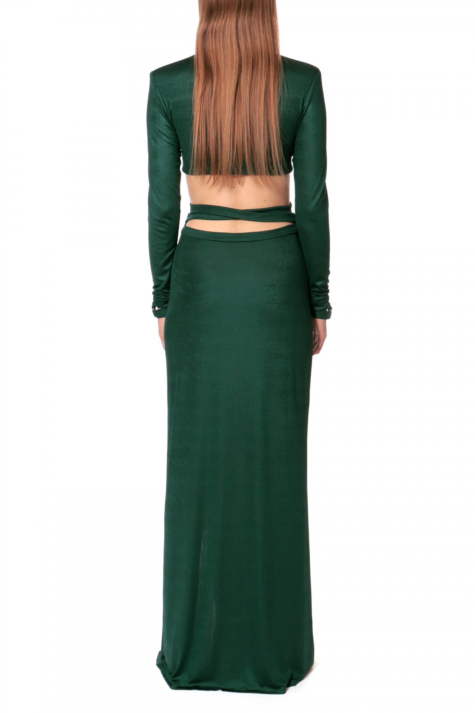 Dress Cassandra Deep Green made by HALEWSKI