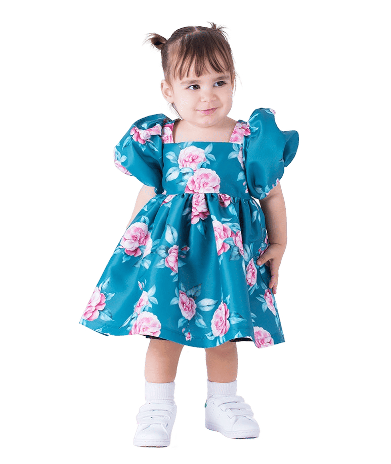 Savaya Floral Baby Dress made by Mama Luma