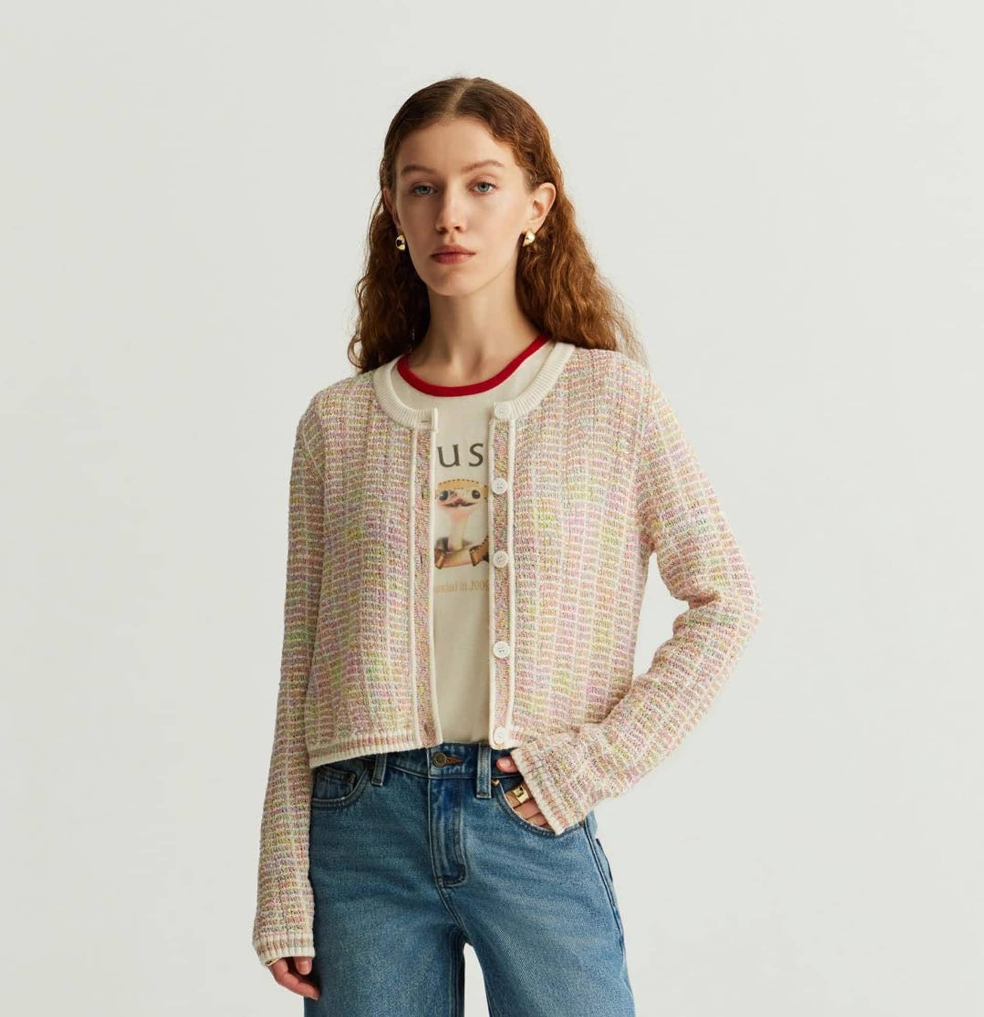 MULTICOLOR GRADIENT CARDIGAN made by CRUSH Collection