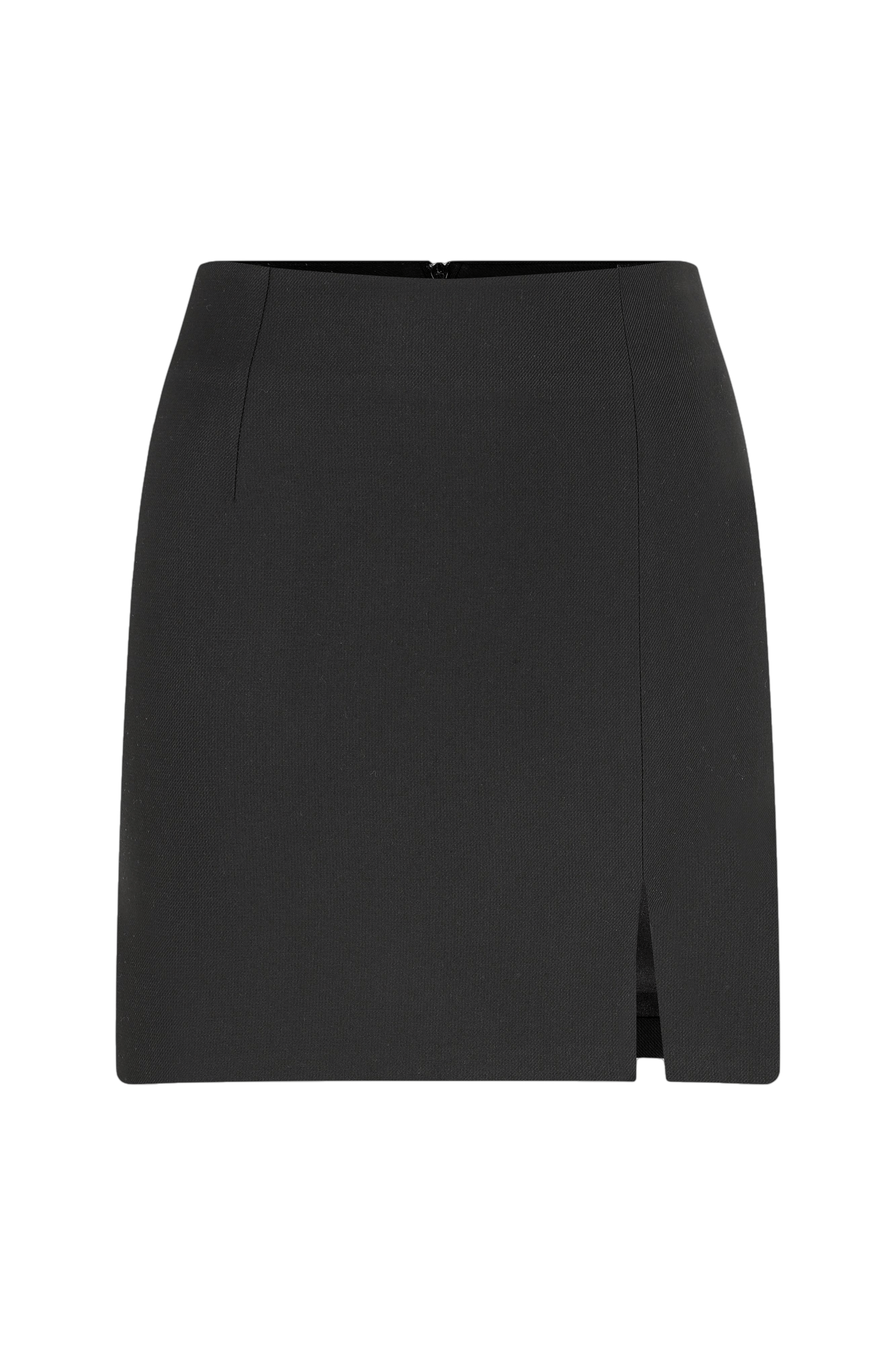 Vance Twill Mini Skirt In Black in Black made by Nazli Ceren