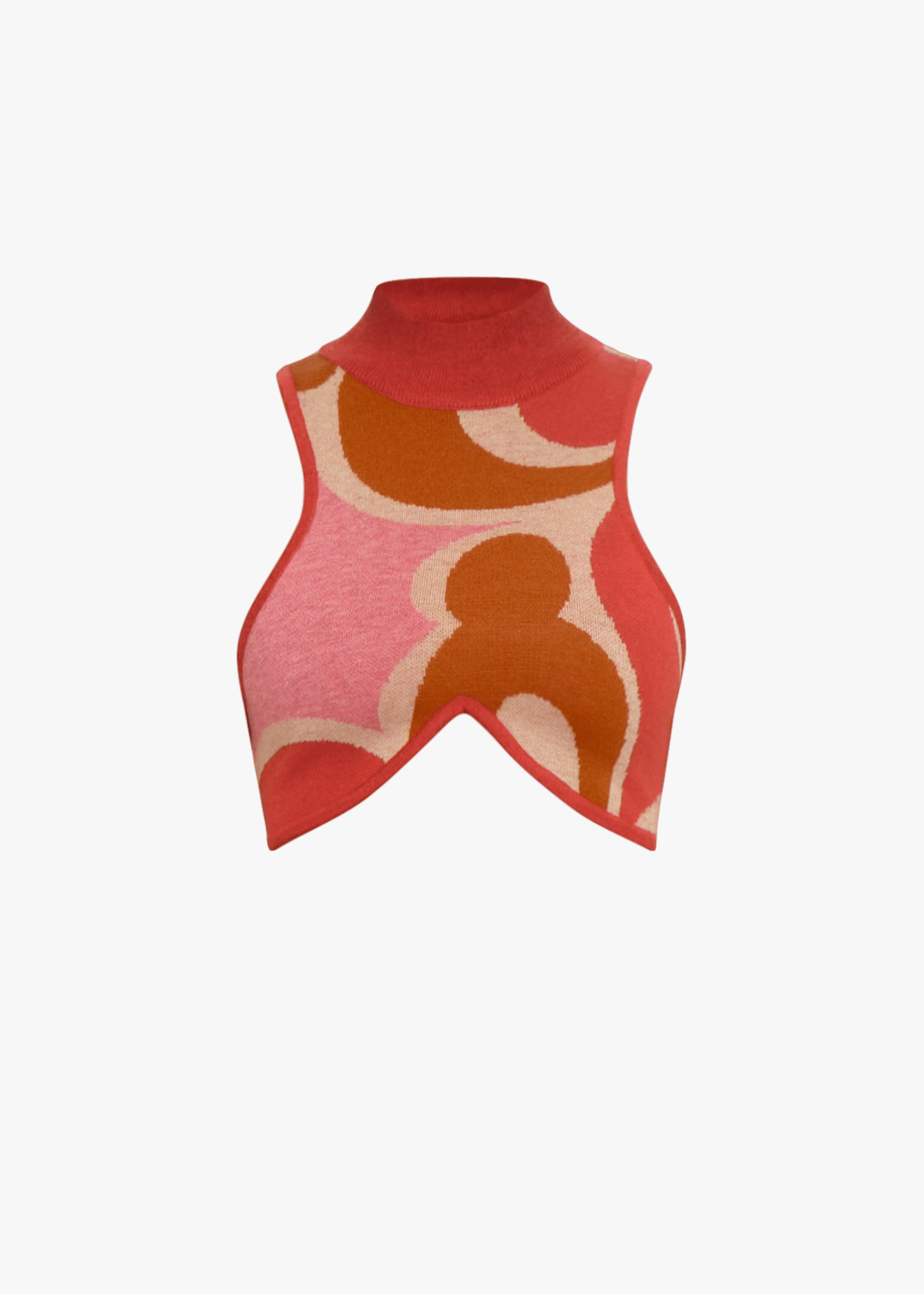 ALLY CARO PRINT KNIT TOP made by Andrea Iyamah