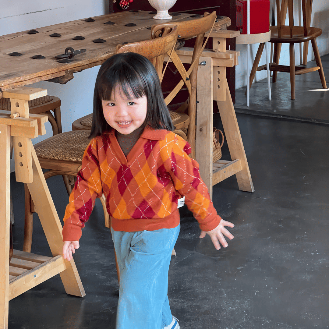 Machine Washable Merino V-Neck Jumper made by CozyU