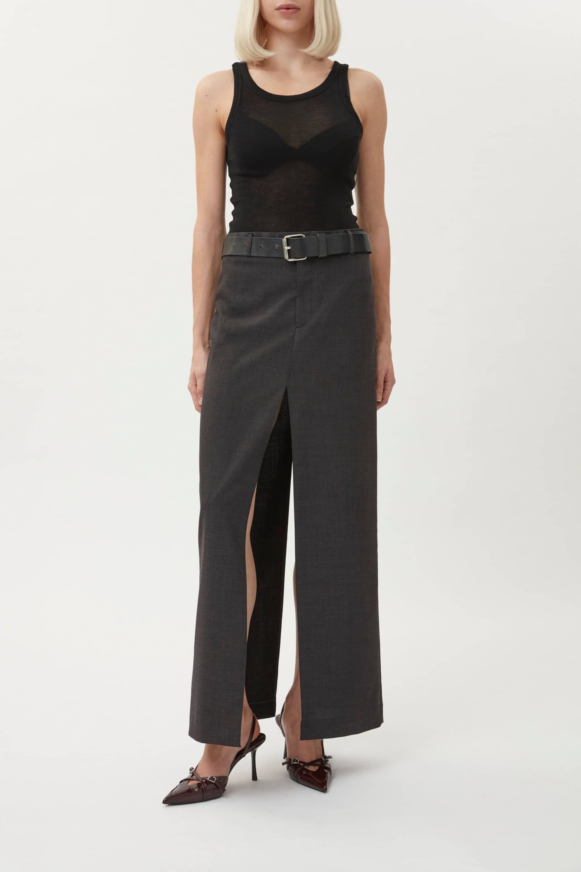 Slit Skirt Long made by Gemme Collective