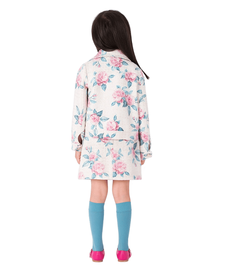 Tweed Pearl Girls Jacket made by Mama Luma