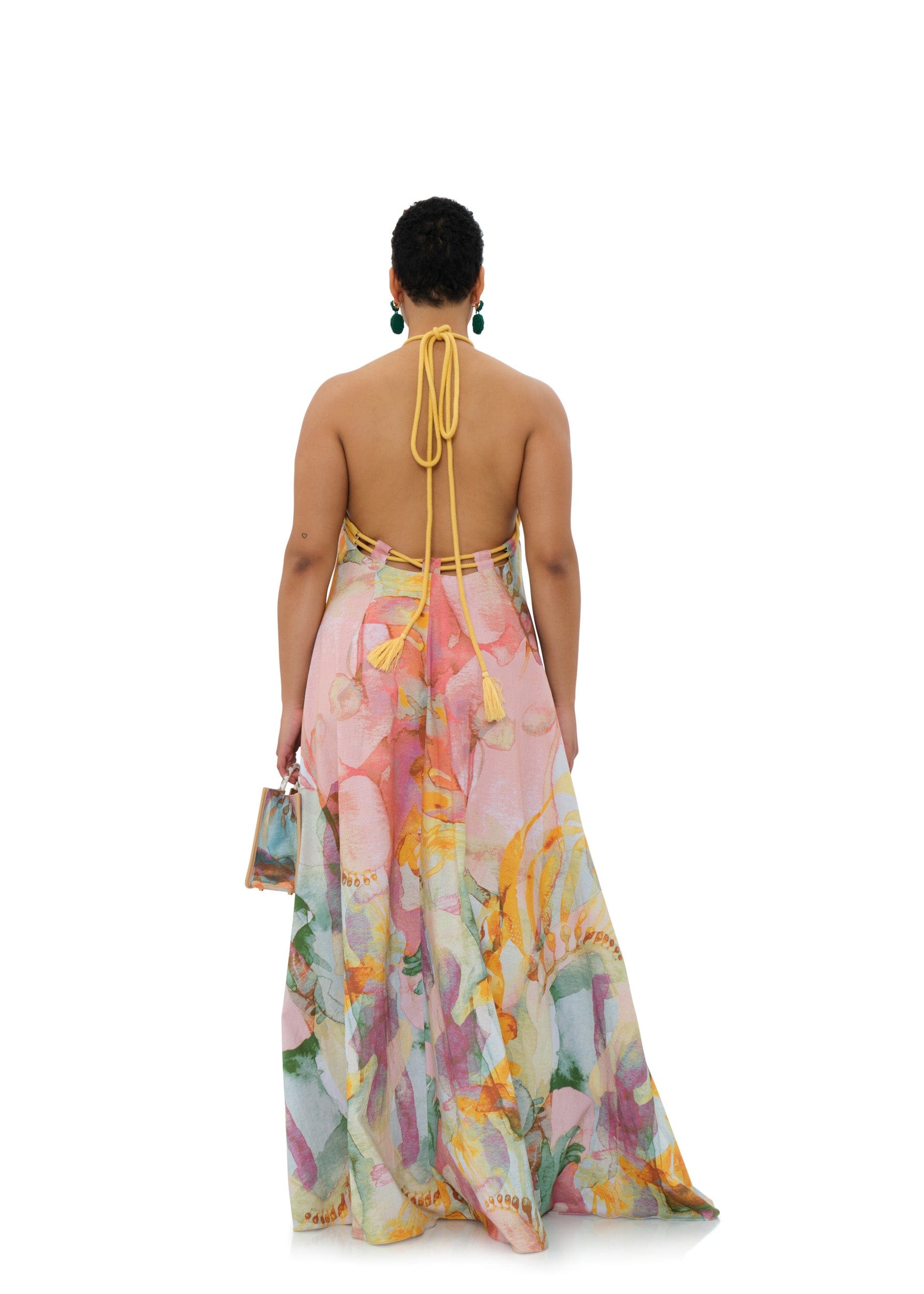 chinese dress ladies Ezra Lace Maxi Dress - Ivory main image 1