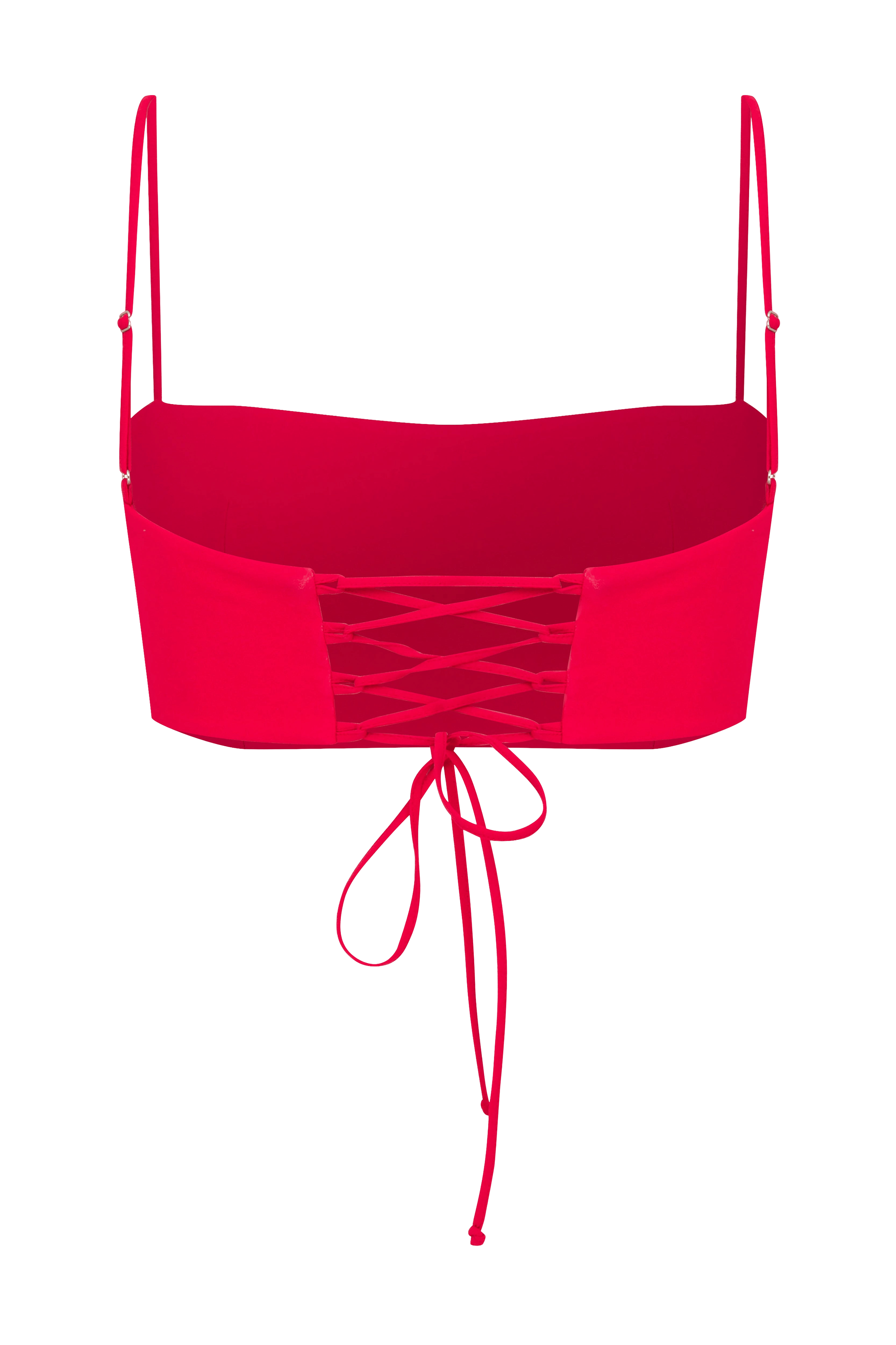 Lalia Crepe Top in Paprika Red made by Nazli Ceren