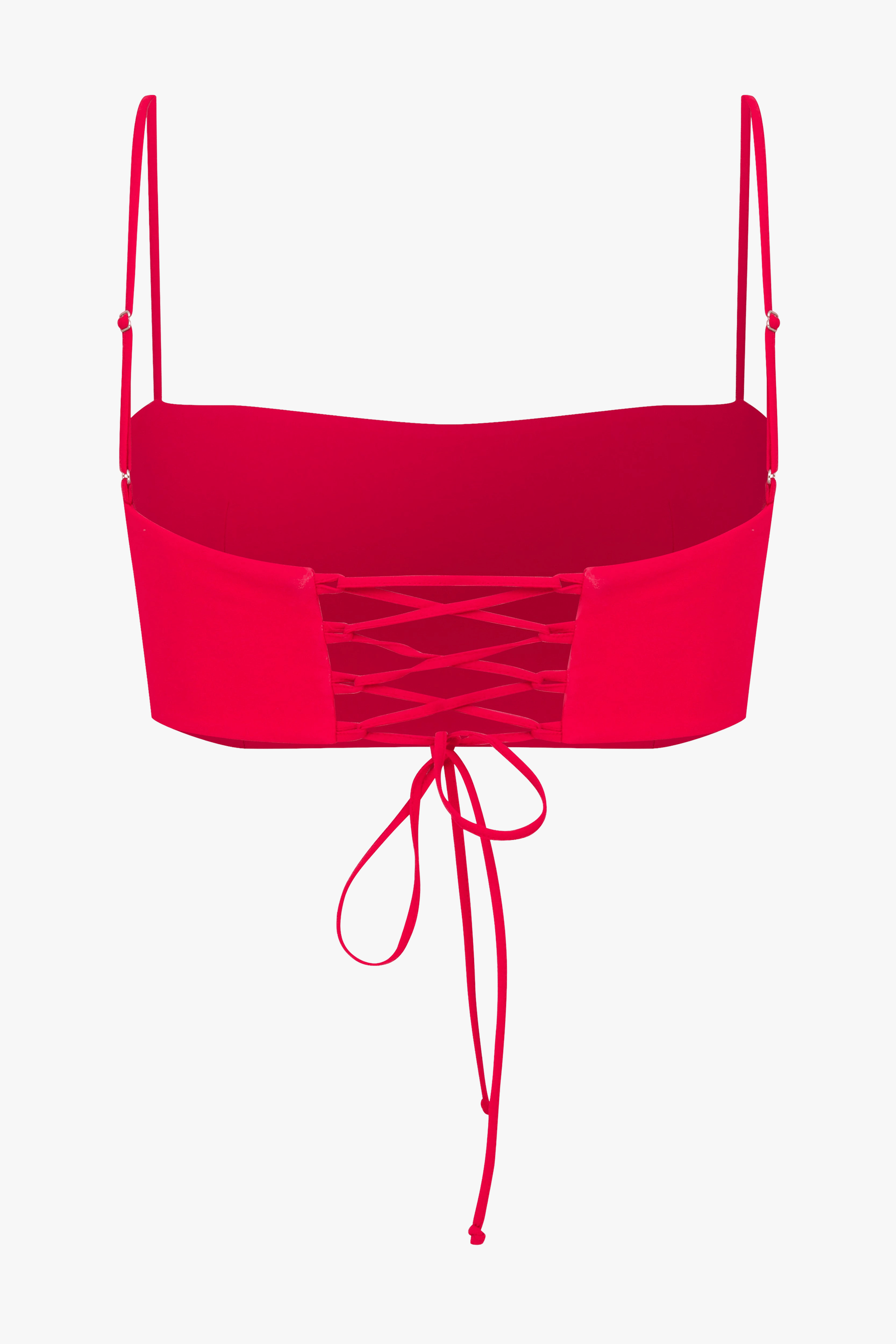 Lalia Crepe Top in Paprika Red made by Nazli Ceren