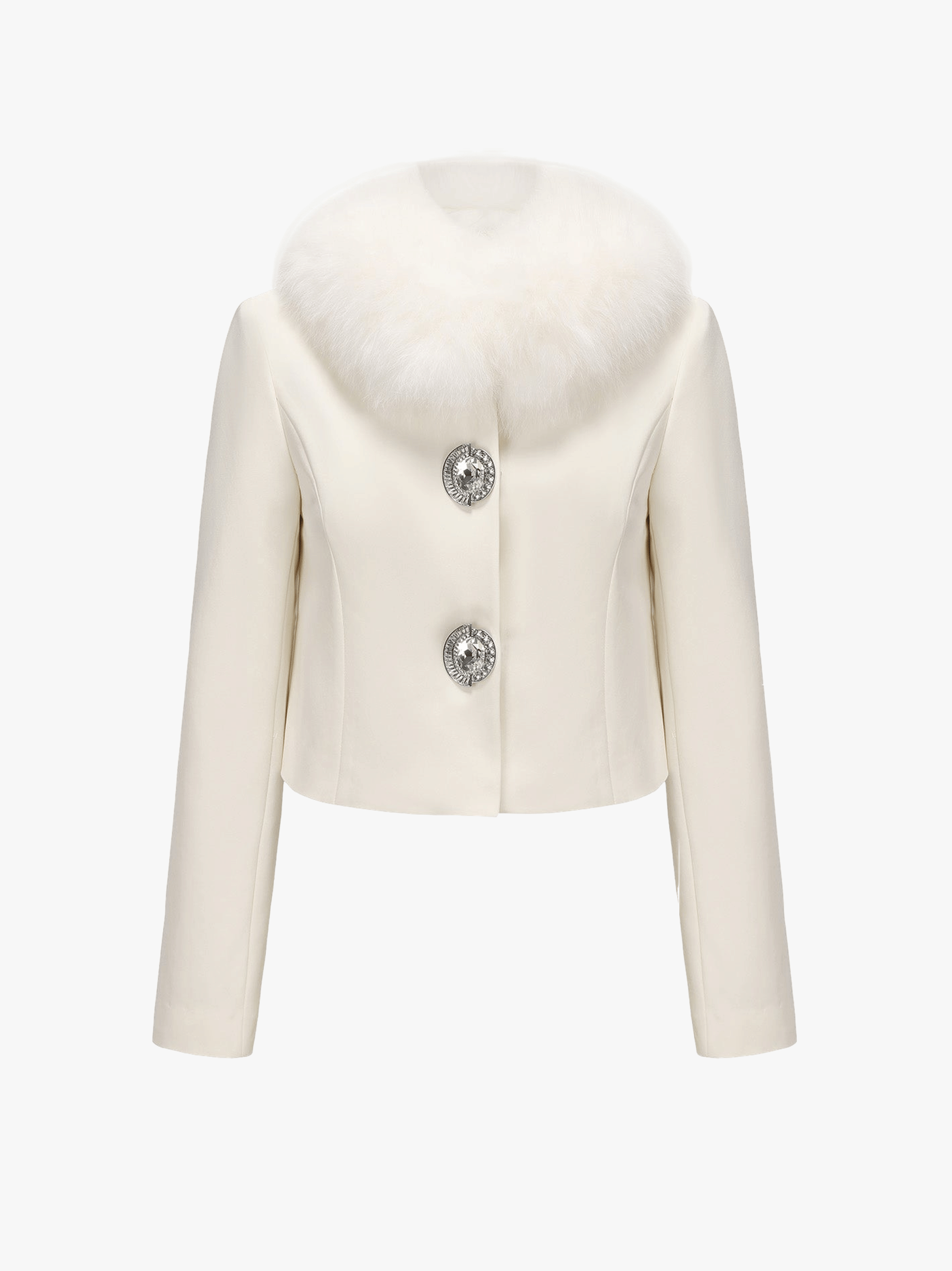 Claira Fur Collar (Off White) made by Nana Jacqueline