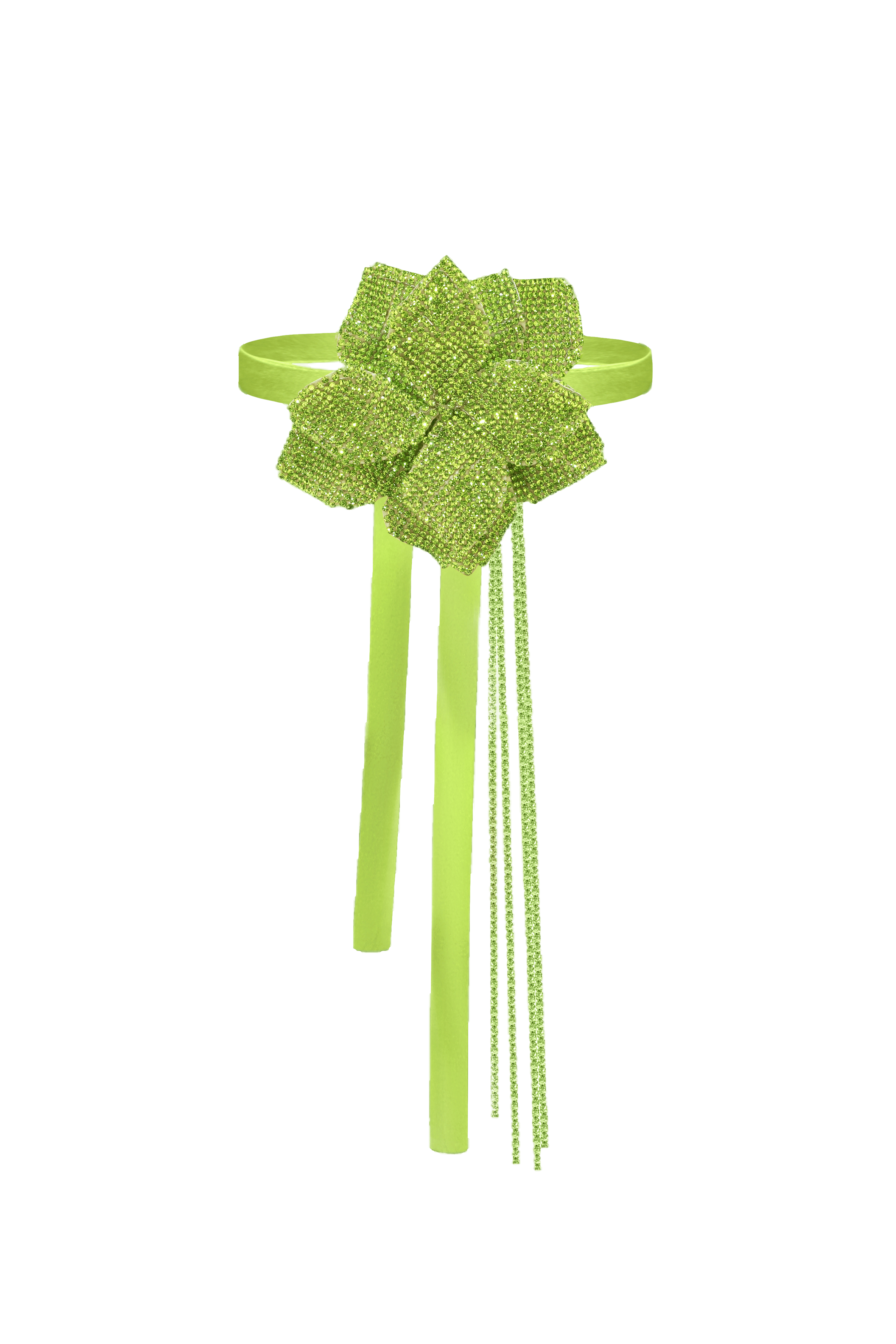 CRYSTAL FLOWER CHOKER made by NUÉ