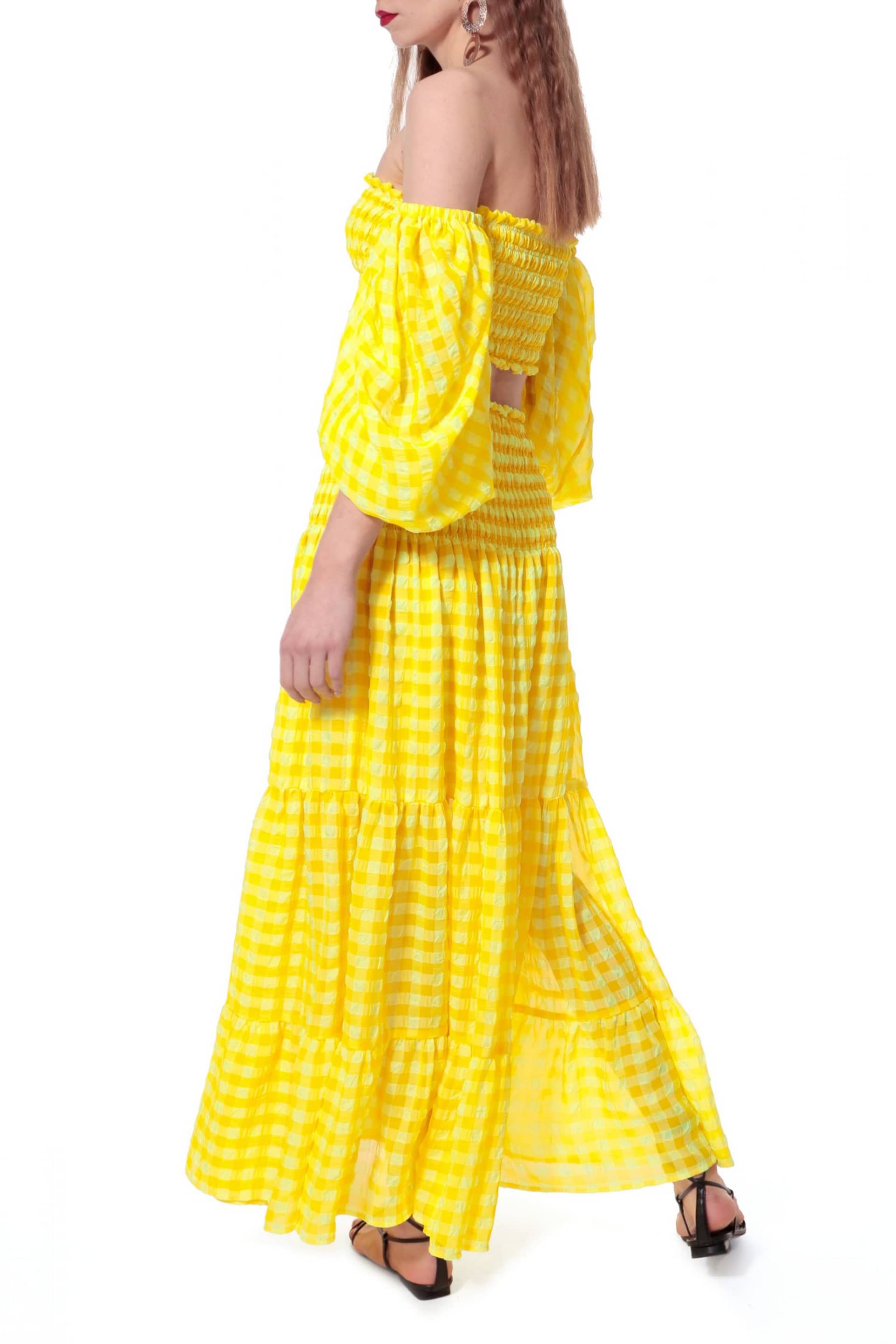 Skirt Lola Sun Kissed Yellow made by HALEWSKI