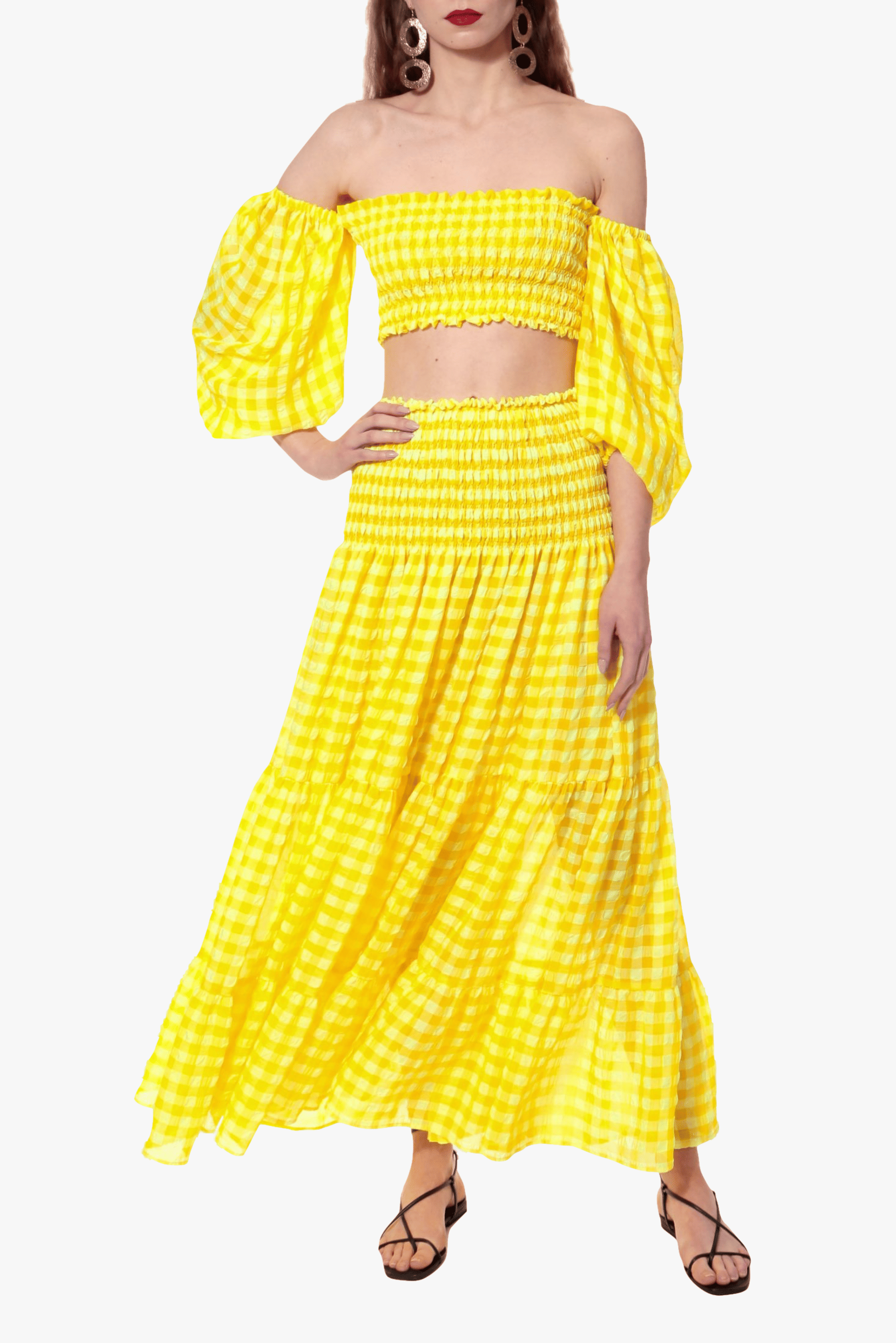 Skirt Lola Sun Kissed Yellow made by HALEWSKI