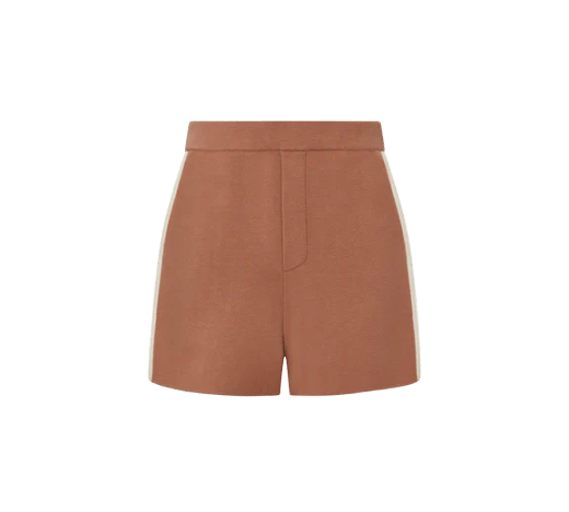 SPORTY COLORBLOCKED SHORTS in Brown made by CRUSH Collection