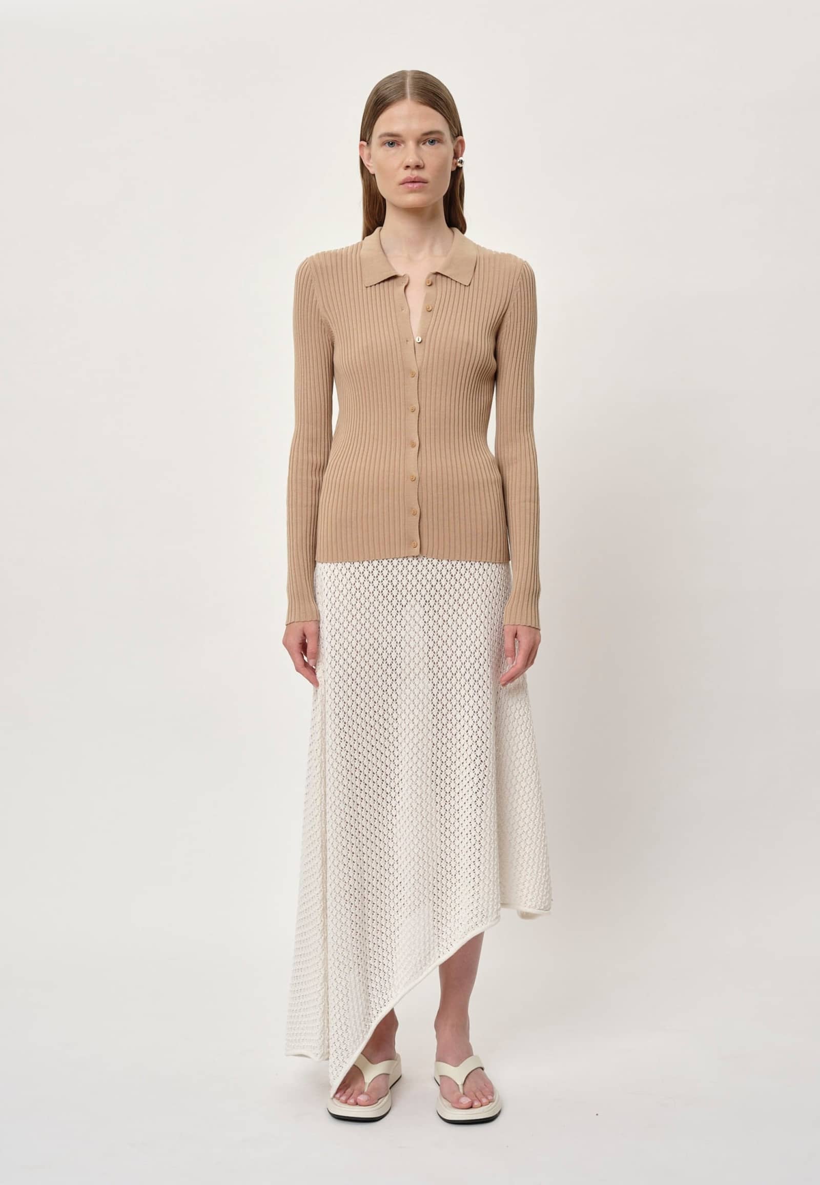 Luigi Knit Skirt - Creme made by HERSKIND